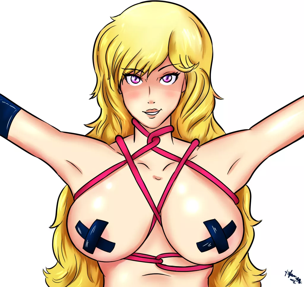 Roped and taped Yang (infamea)[RWBY]