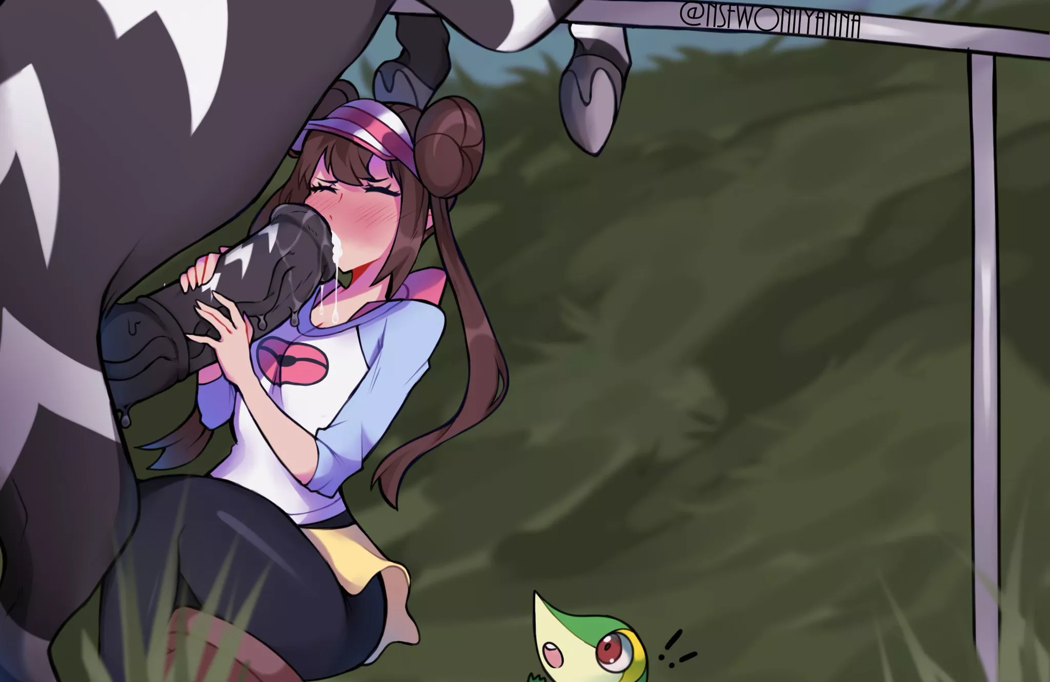 Rosa taking care of her pokemon [Pokemon] (oniyanna)