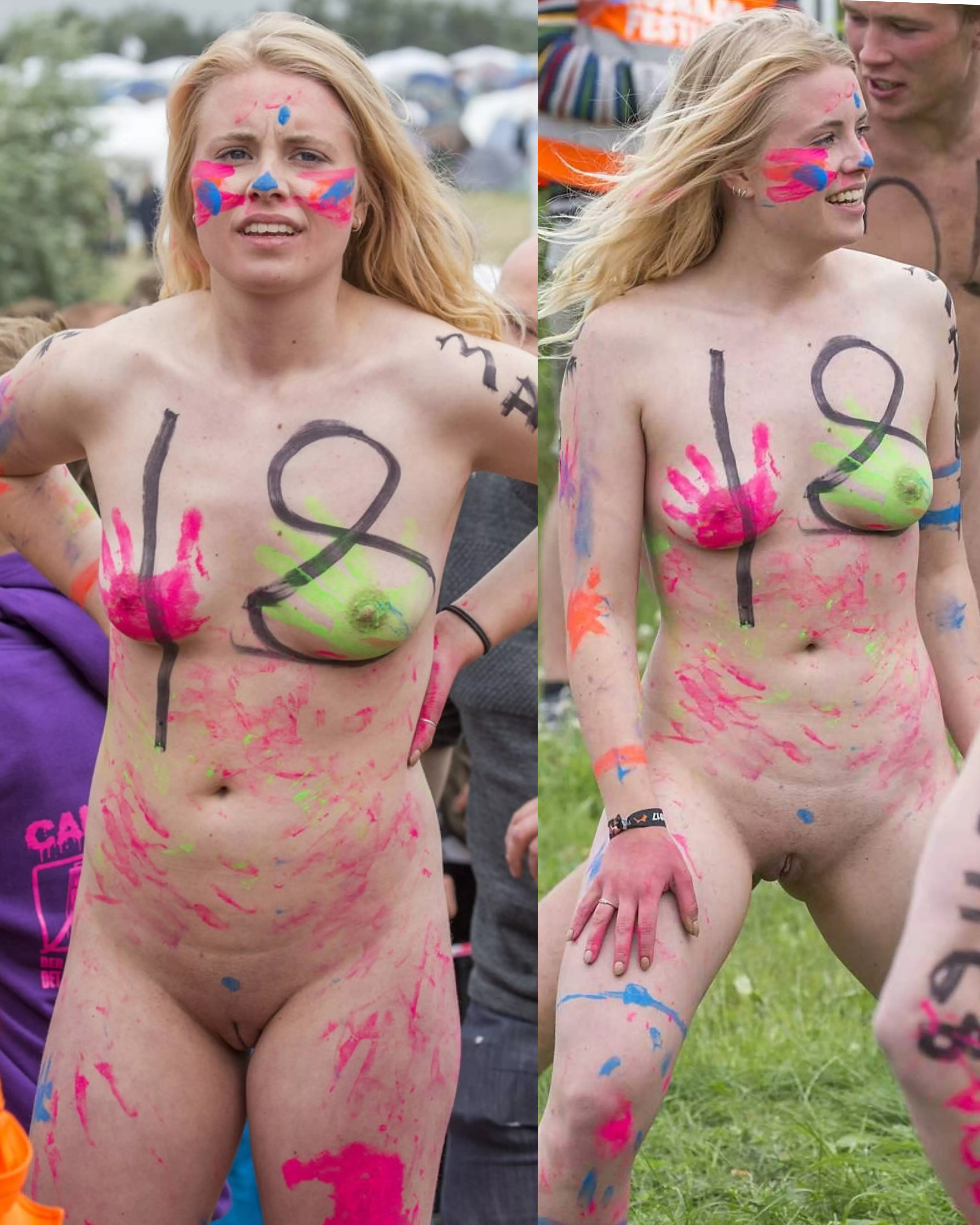 Rosklide festival nude run babe