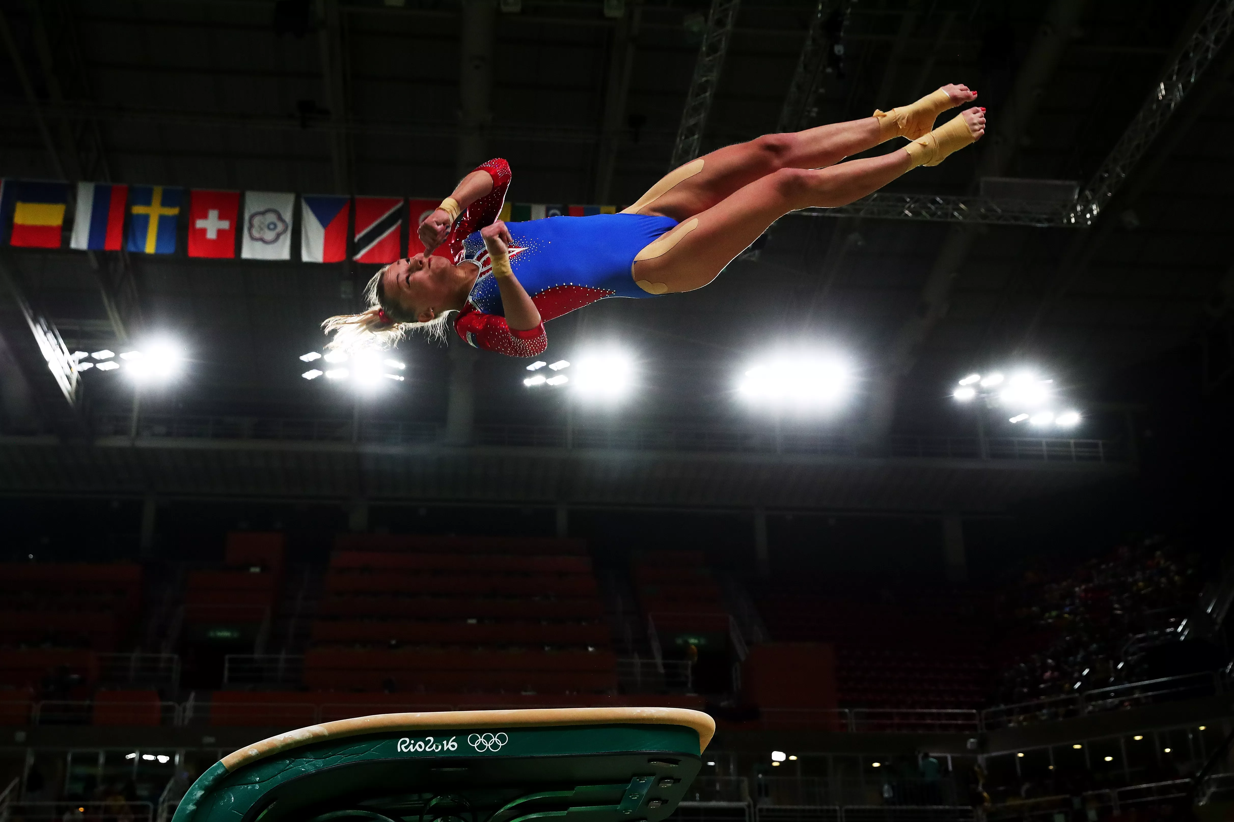 Russia artistic gymnasts Maria Paseka vault