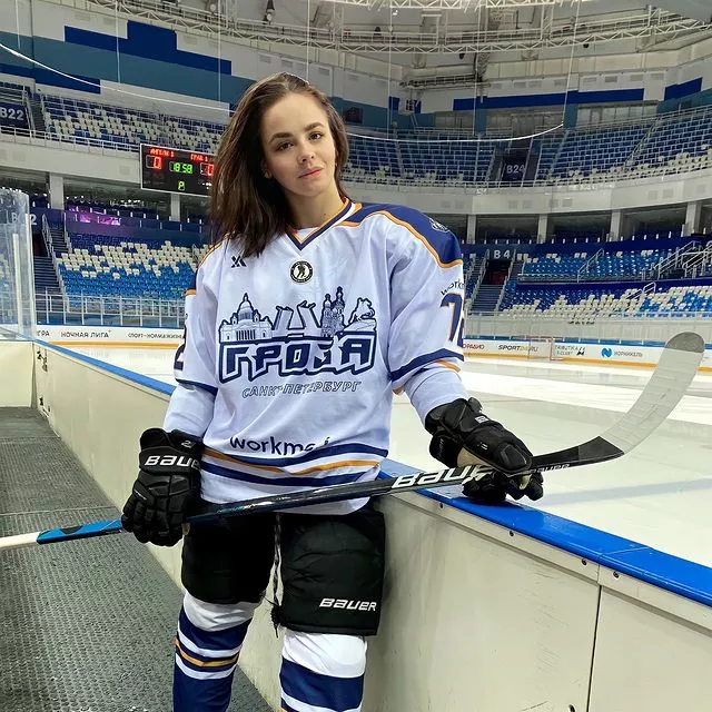 Russian Hockey player Anzhelika Egorova