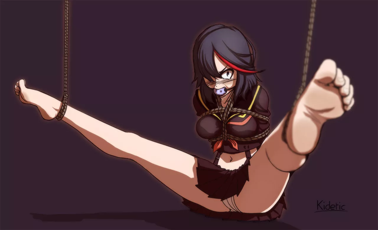 Ryuko Matoi in a compromising position (Kidetic) [Kill La Kill]