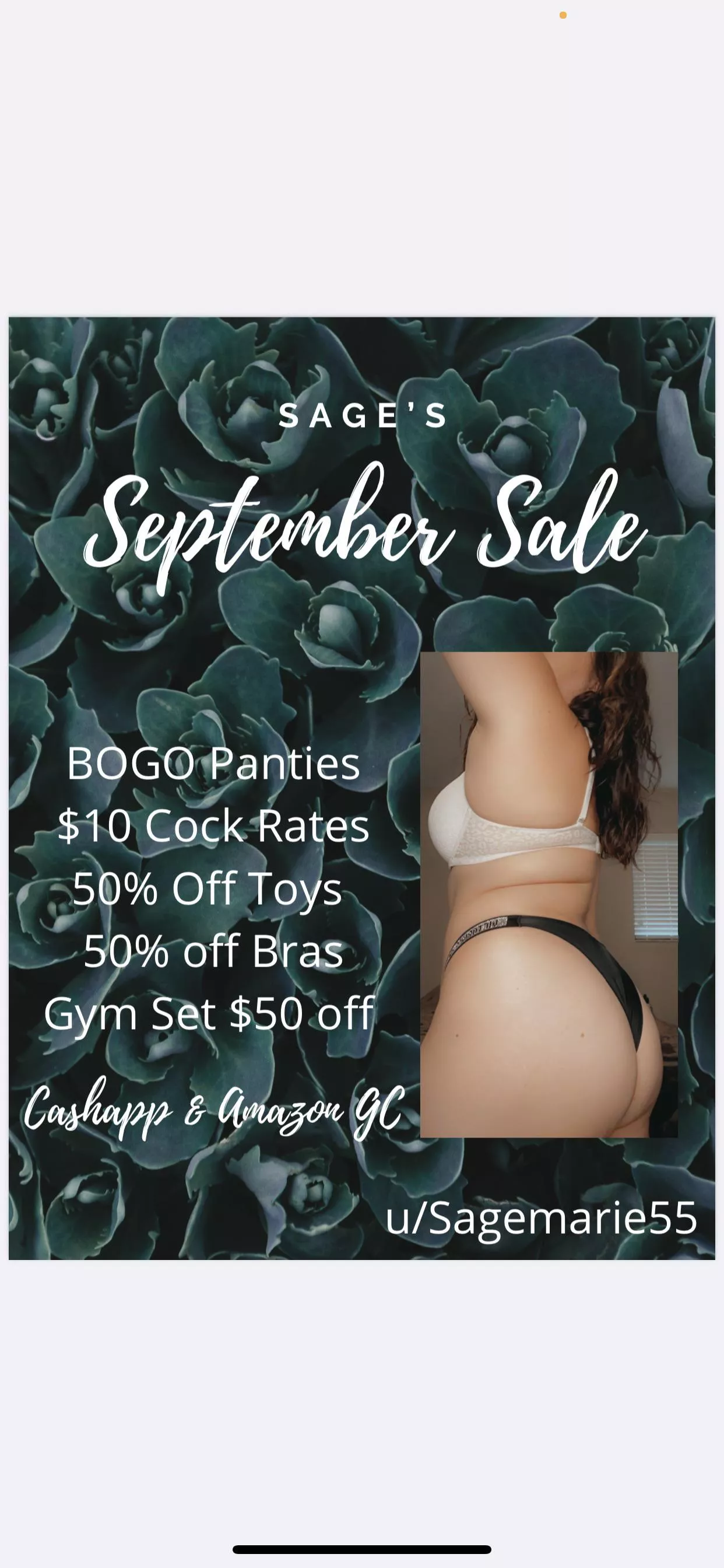 SALE 💥 [selling] Panties | Rates | Bras & Toys | Menu on profile 💥 [kik] Sagemarie55