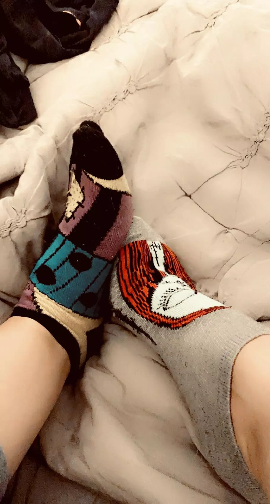 Sally from NBC socks ðŸ˜ðŸ–¤ [f]