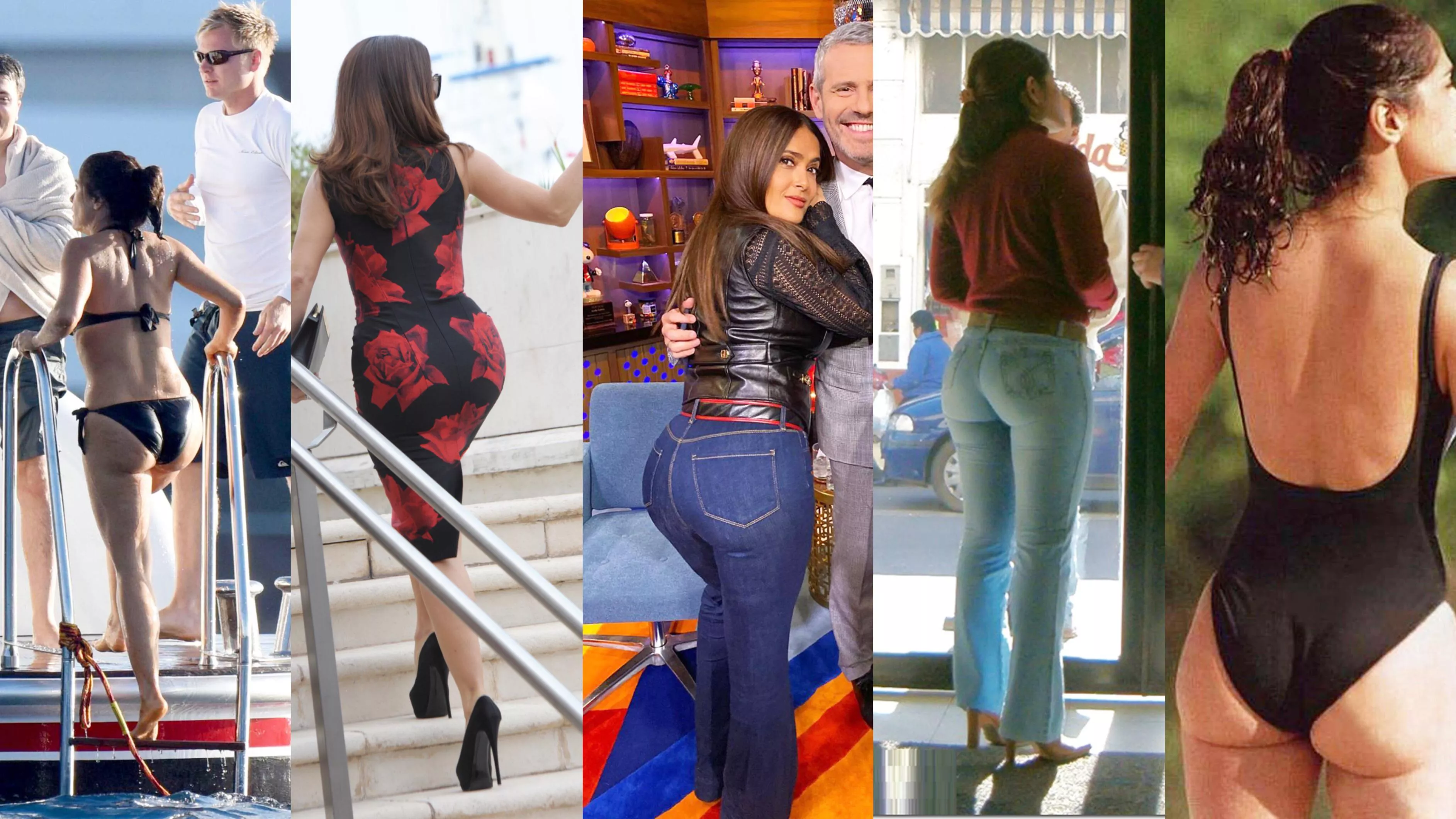 Salma Hayek’s boobs are awesome but her ass deserves as much attention.