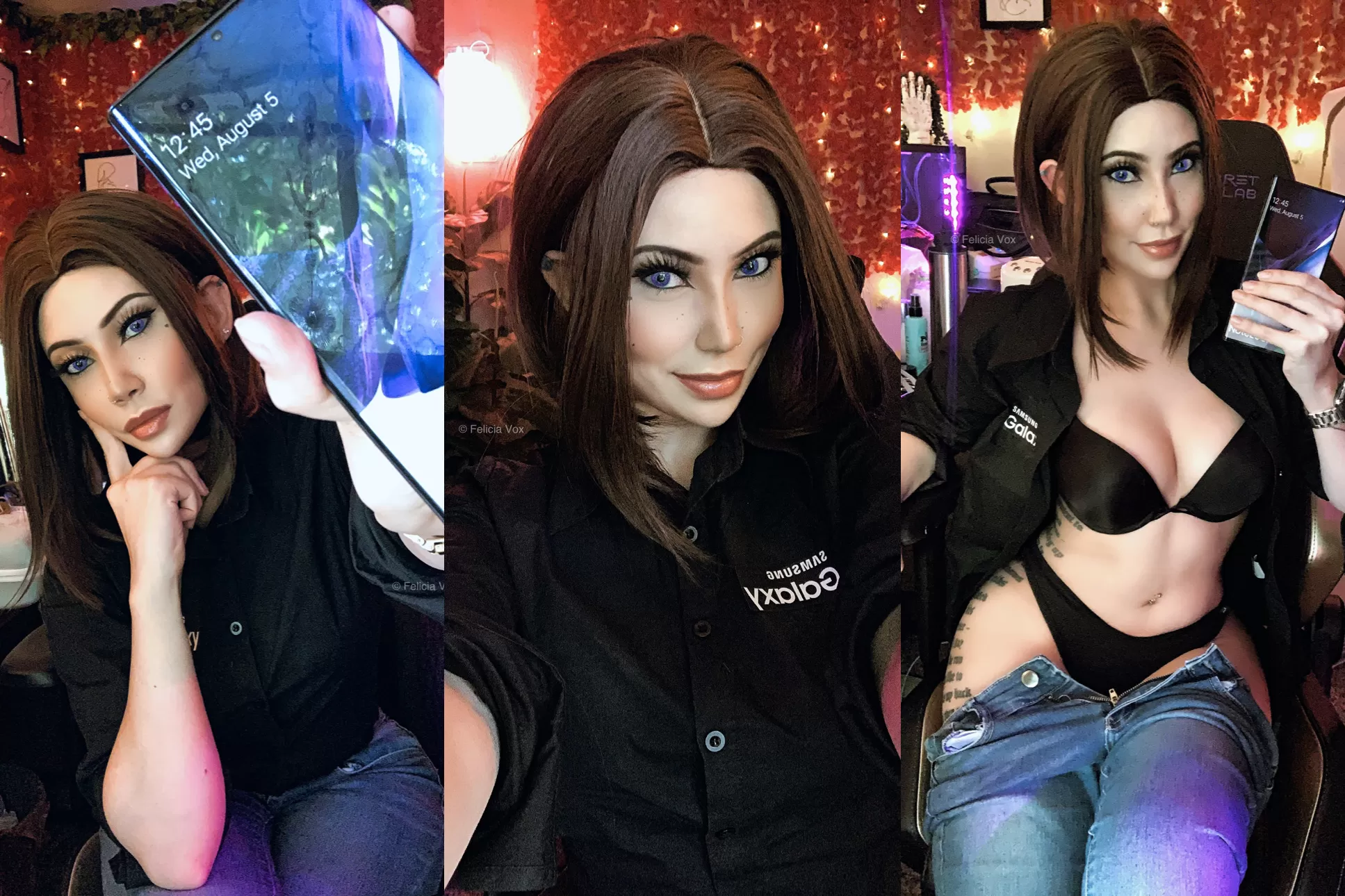 Samsung virtual assistant Sam cosplay by Felicia Vox