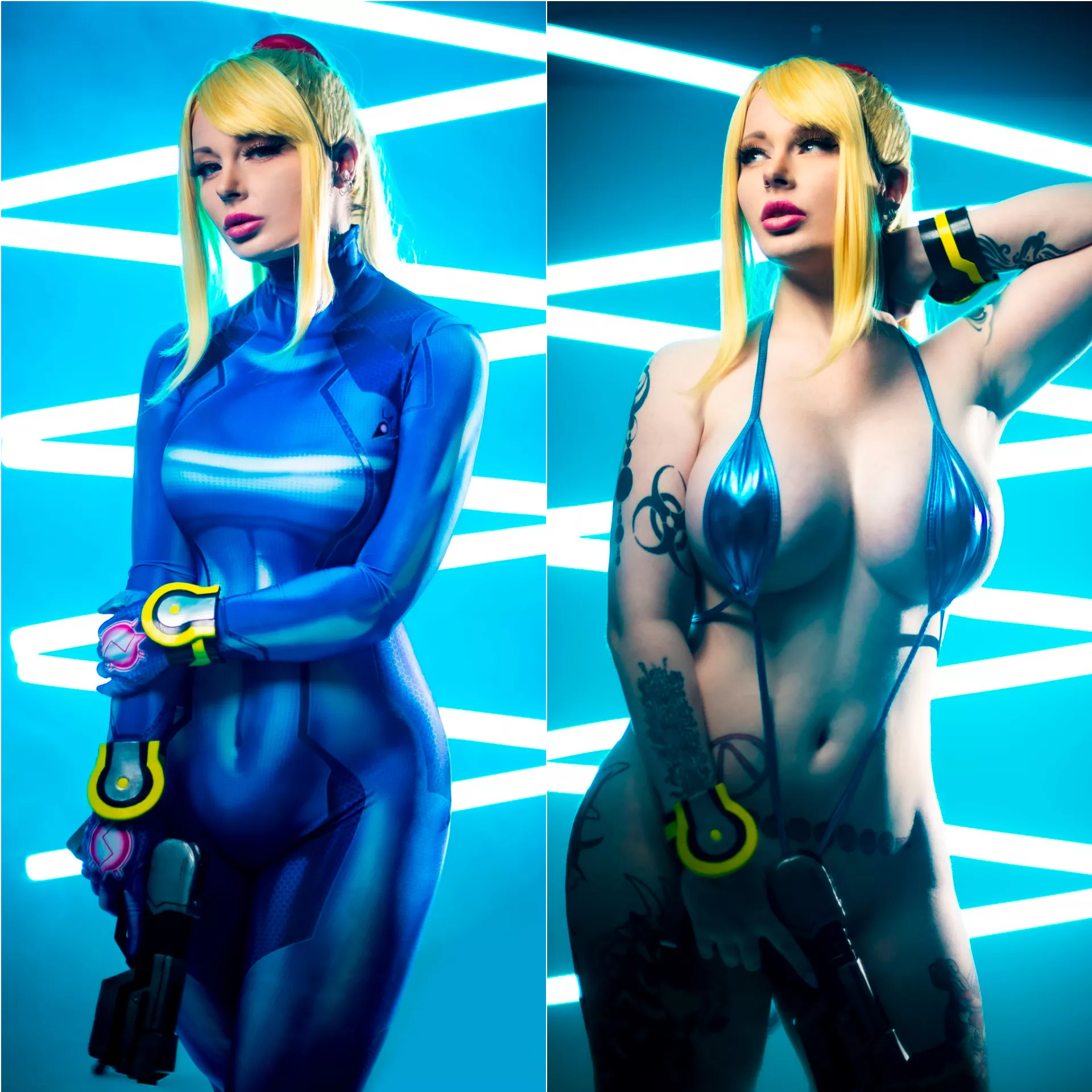 Samus On/Off by Jessica Luna