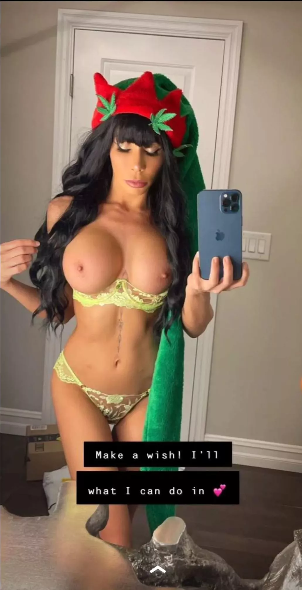 Santa's little helper from her Snap