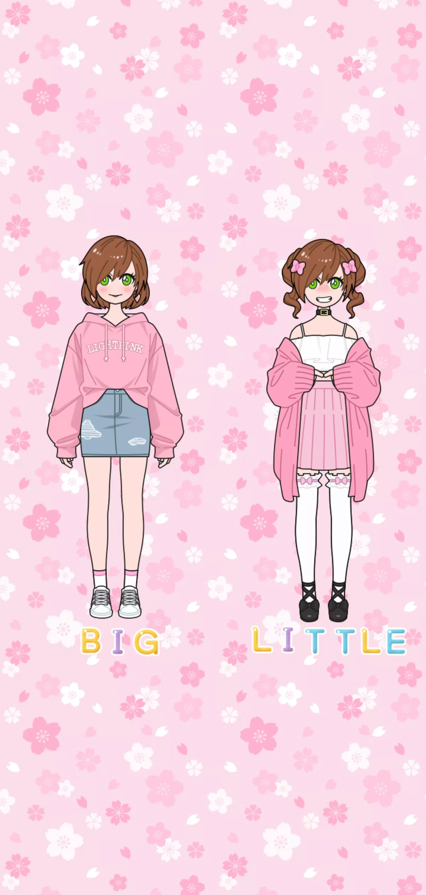 Saw everyone doing this and it was really cute! Big vs little me!