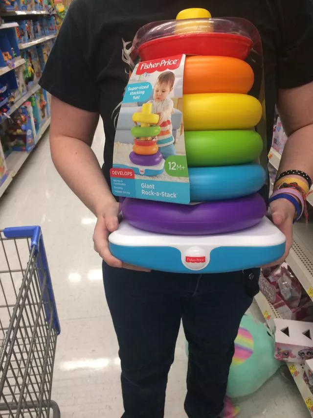 Saw this super big stacker at Walmart, and thought y'all would be interested!