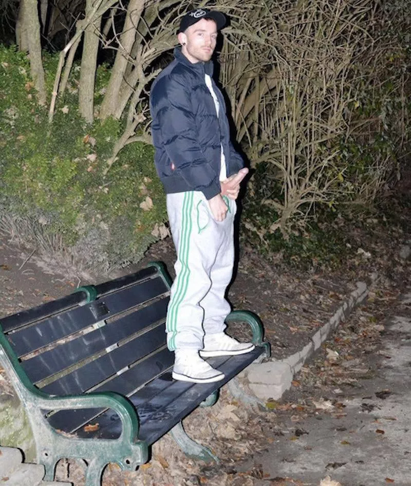 “Scally lad shows his cock”