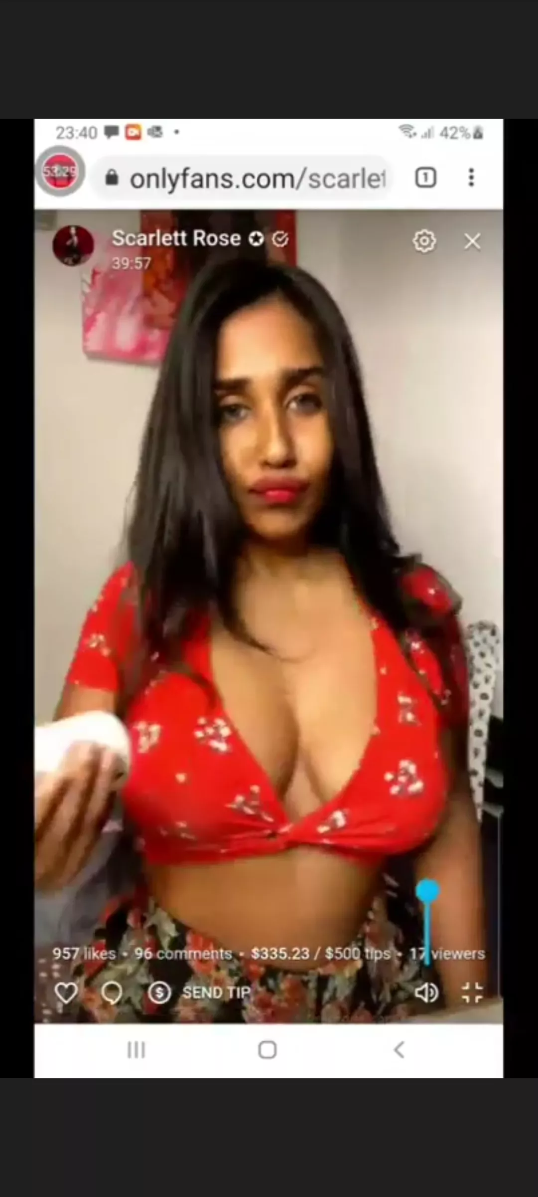 Scarlett rose full live ..sexy ...must watch 💦💦💦