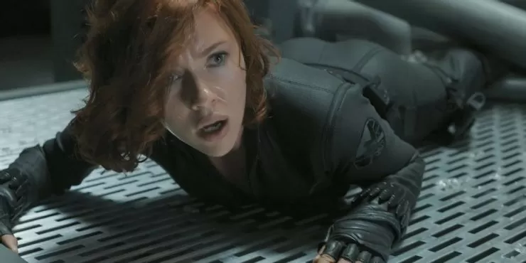 Scarlett's face before the gangbang begins