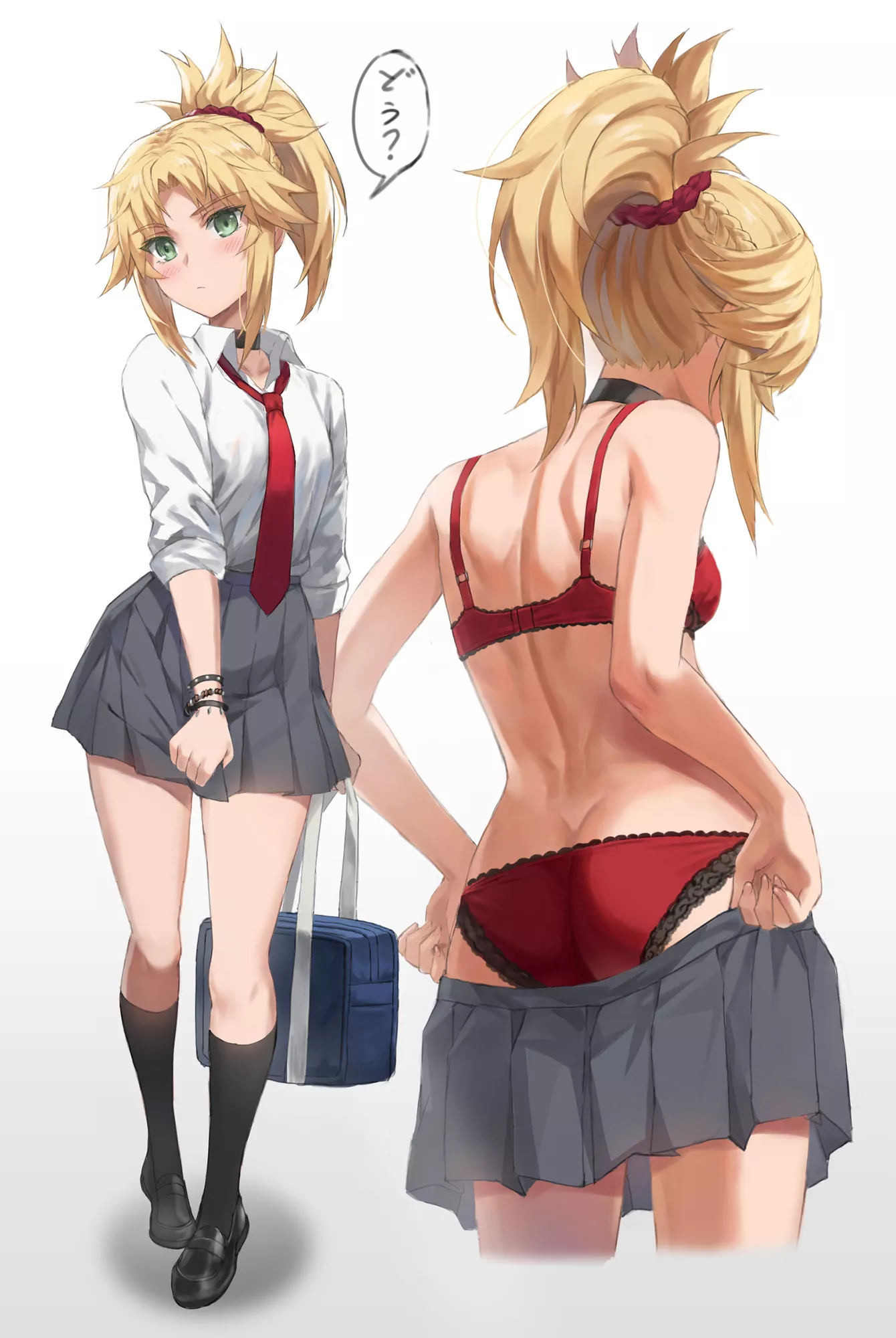 School-girl Mordred