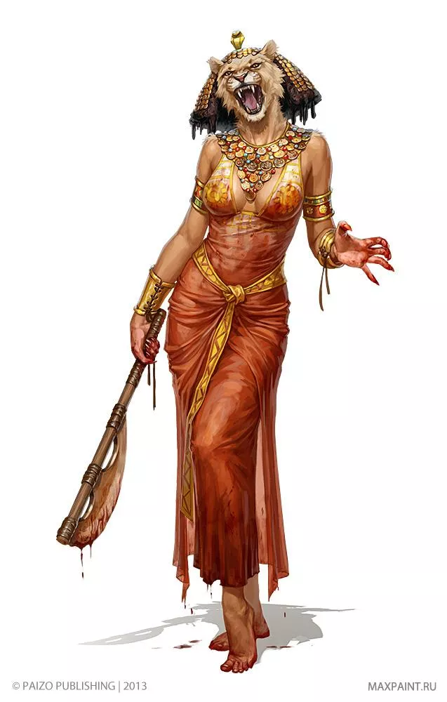 Sekhmet, by katemaxpaint