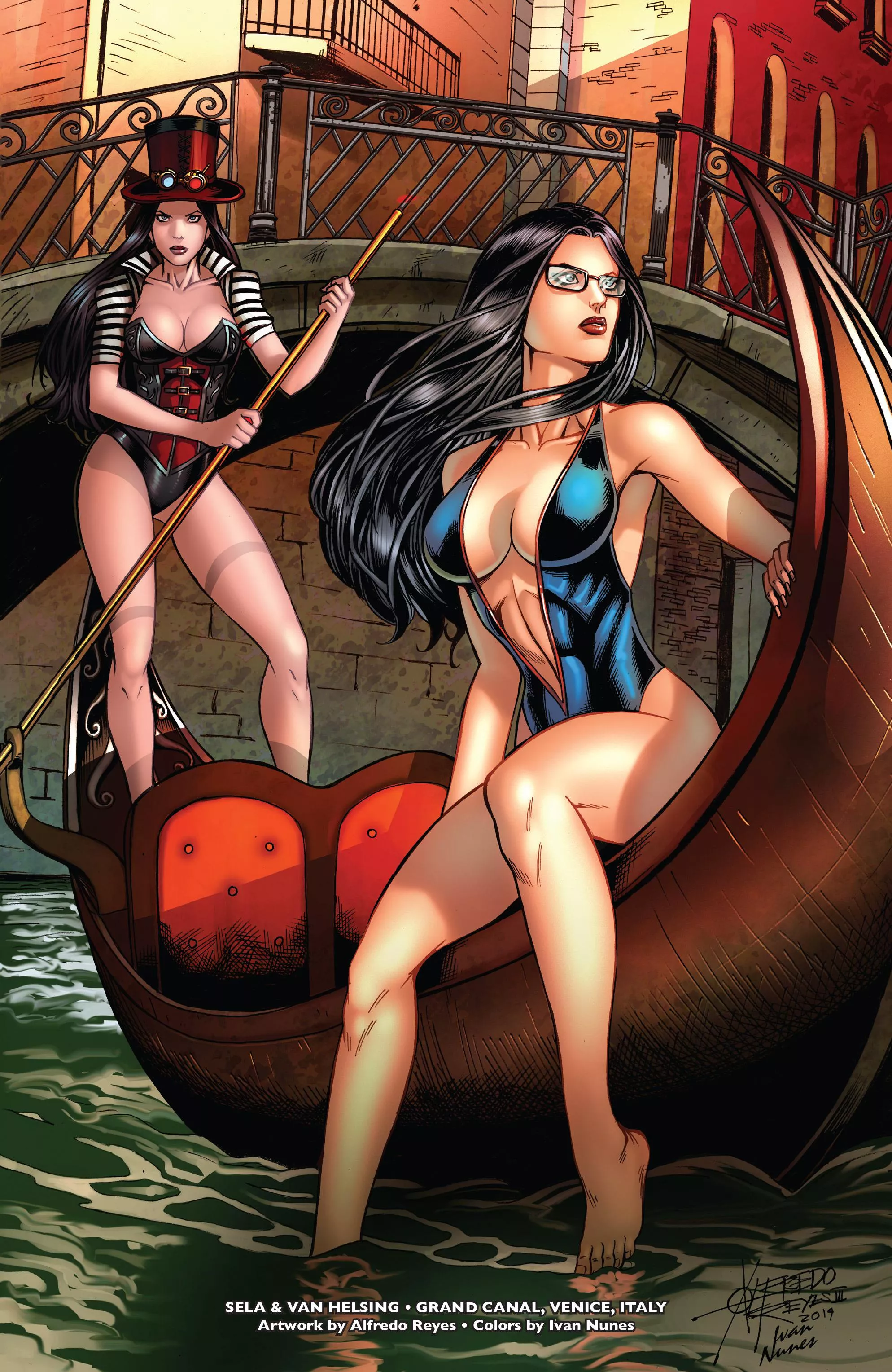 Sela and Van Helsing [Grimm Fairy Tales 2014 Swimsuit Special]