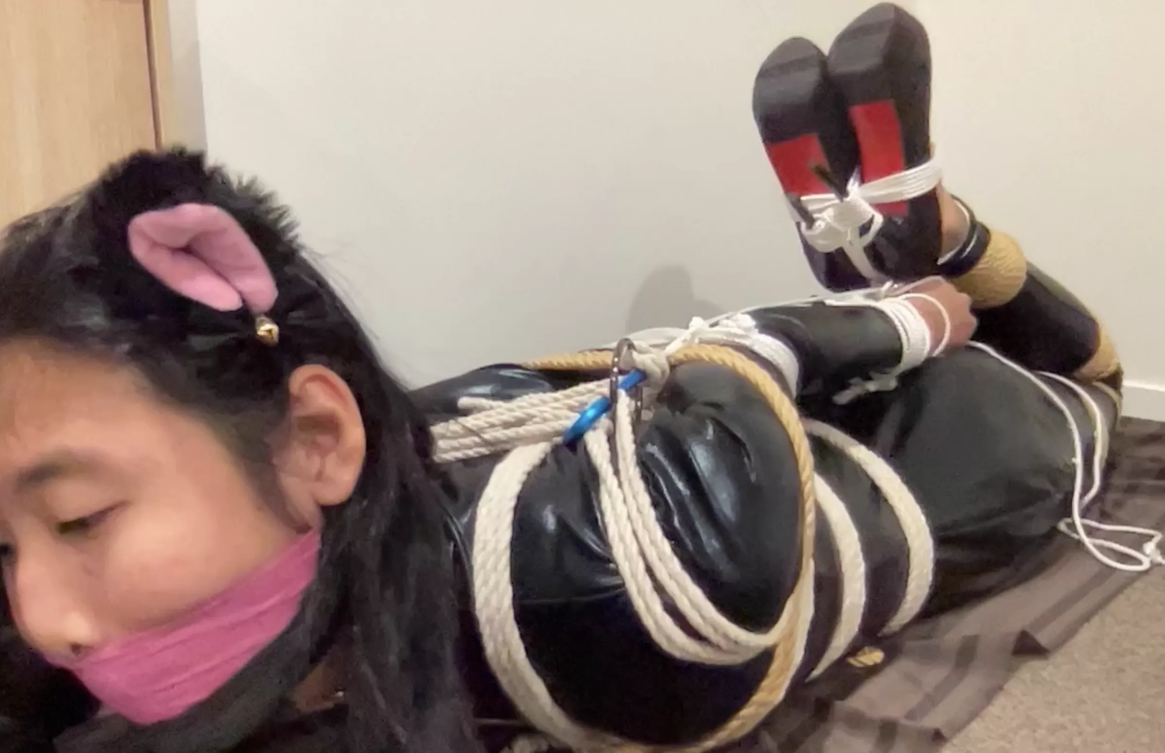 Self Bondage Hogtie