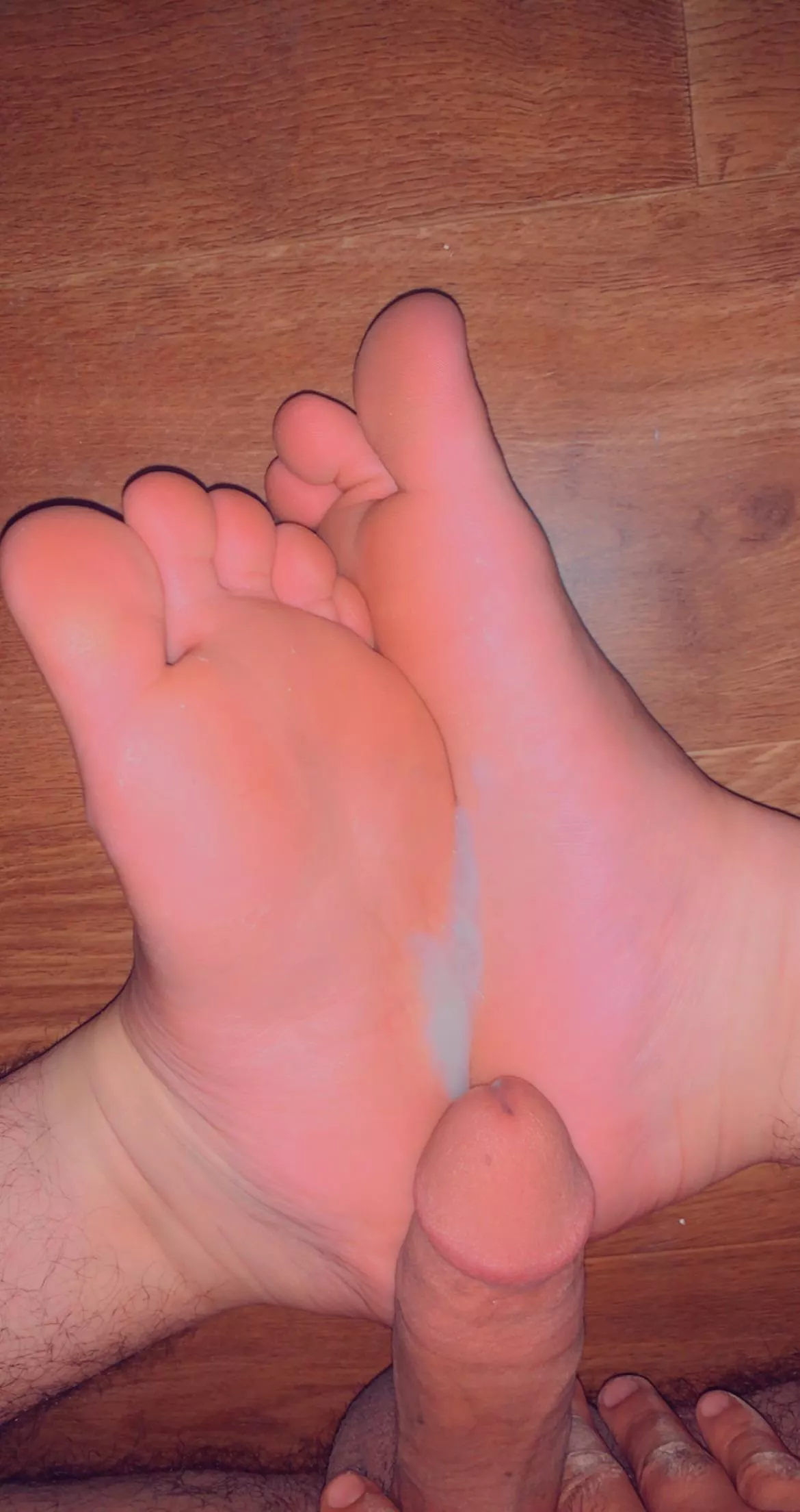 self footjob