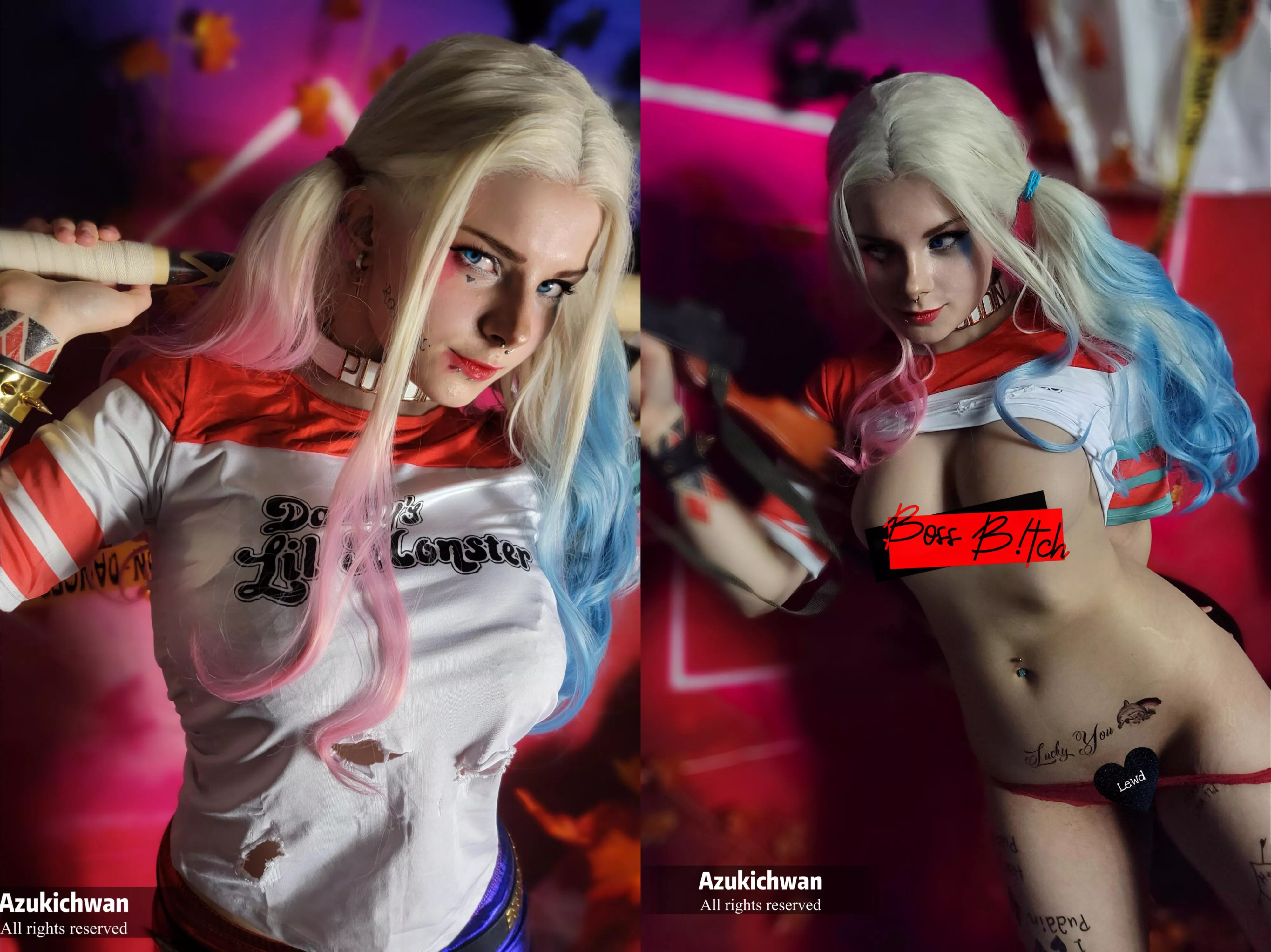 [self] Harley Quinn Cosplay By Azukichwan