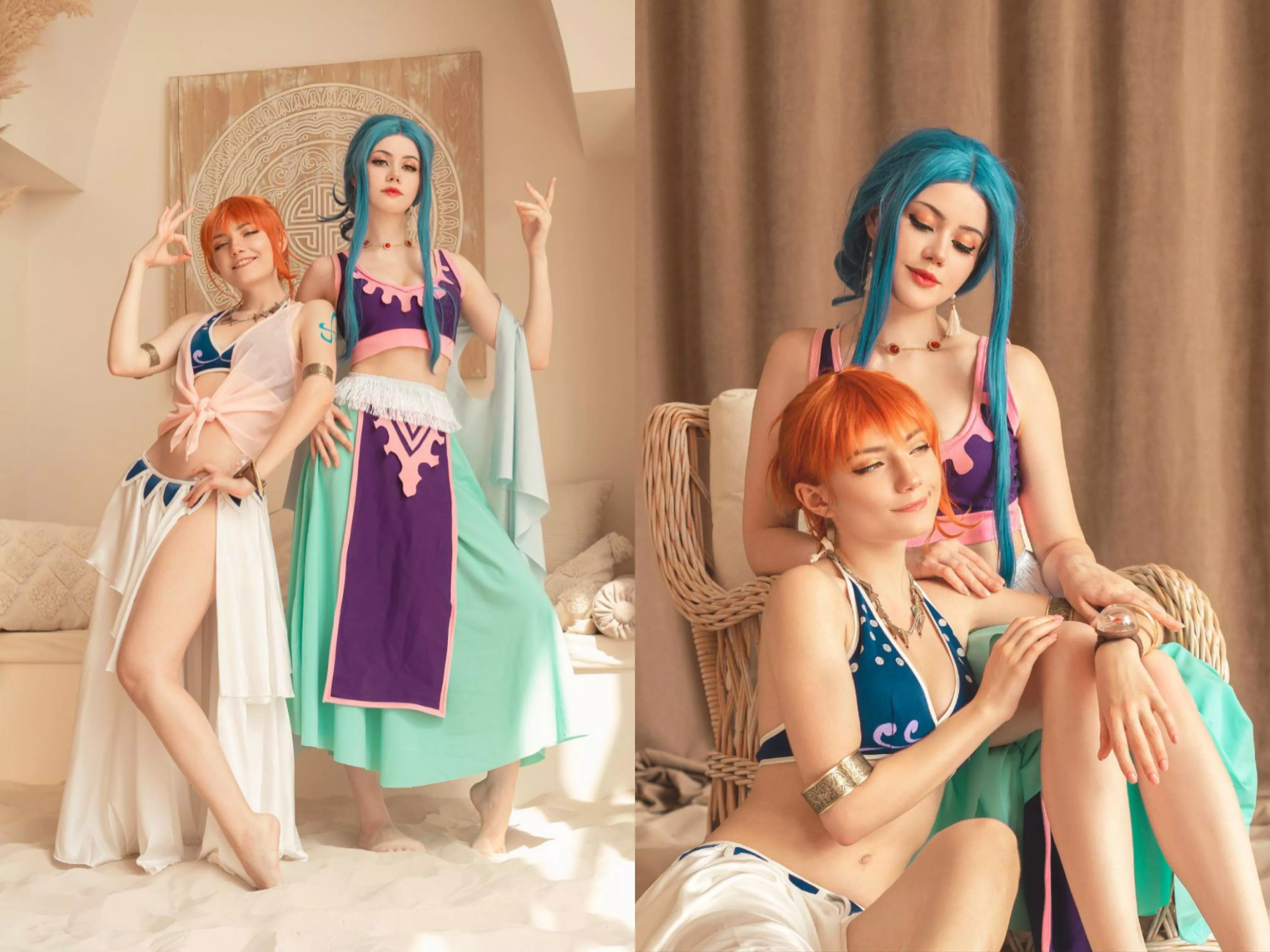 [Self] Nami and Vivi by CarryKey and Komori