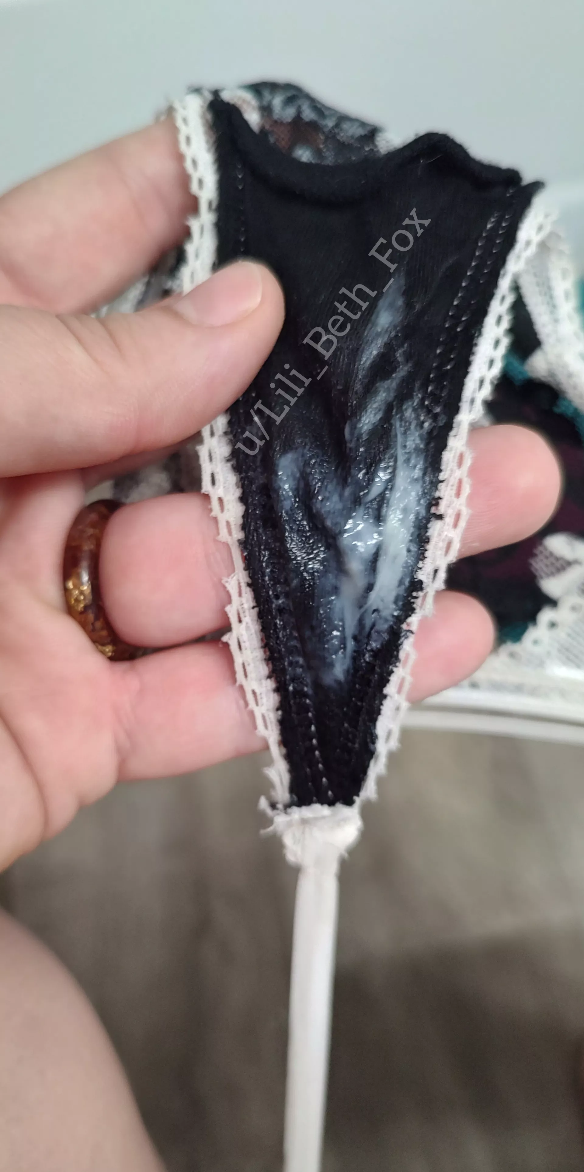 [Selling] 💦 AVAILABLE 💦Another day... Another tiny panty creamed with my sweet grool! 💧Kik Lili_Beth_Fox