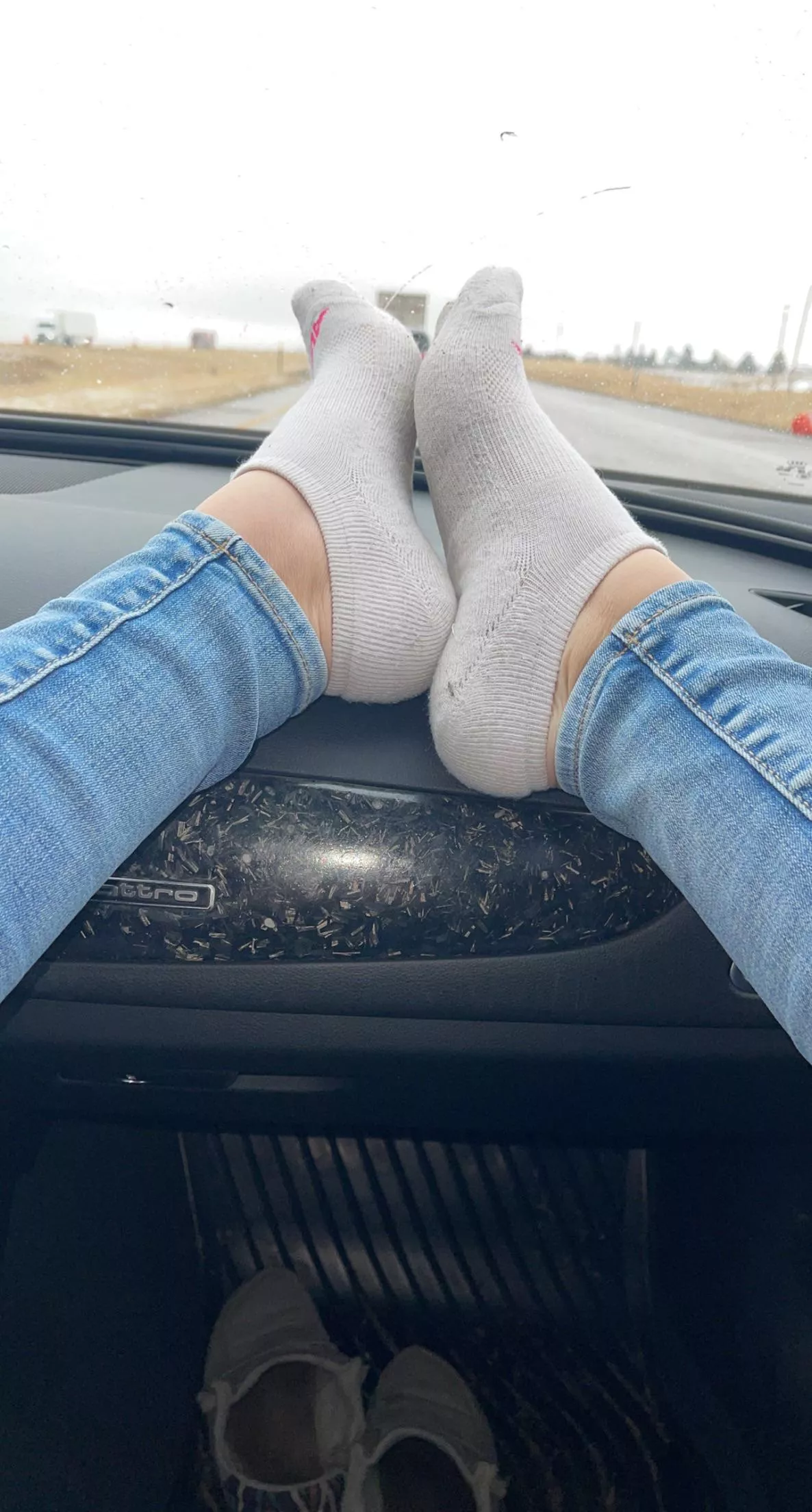 [selling] My well worn road trip socks! ðŸ˜Š they made the car so smelly!