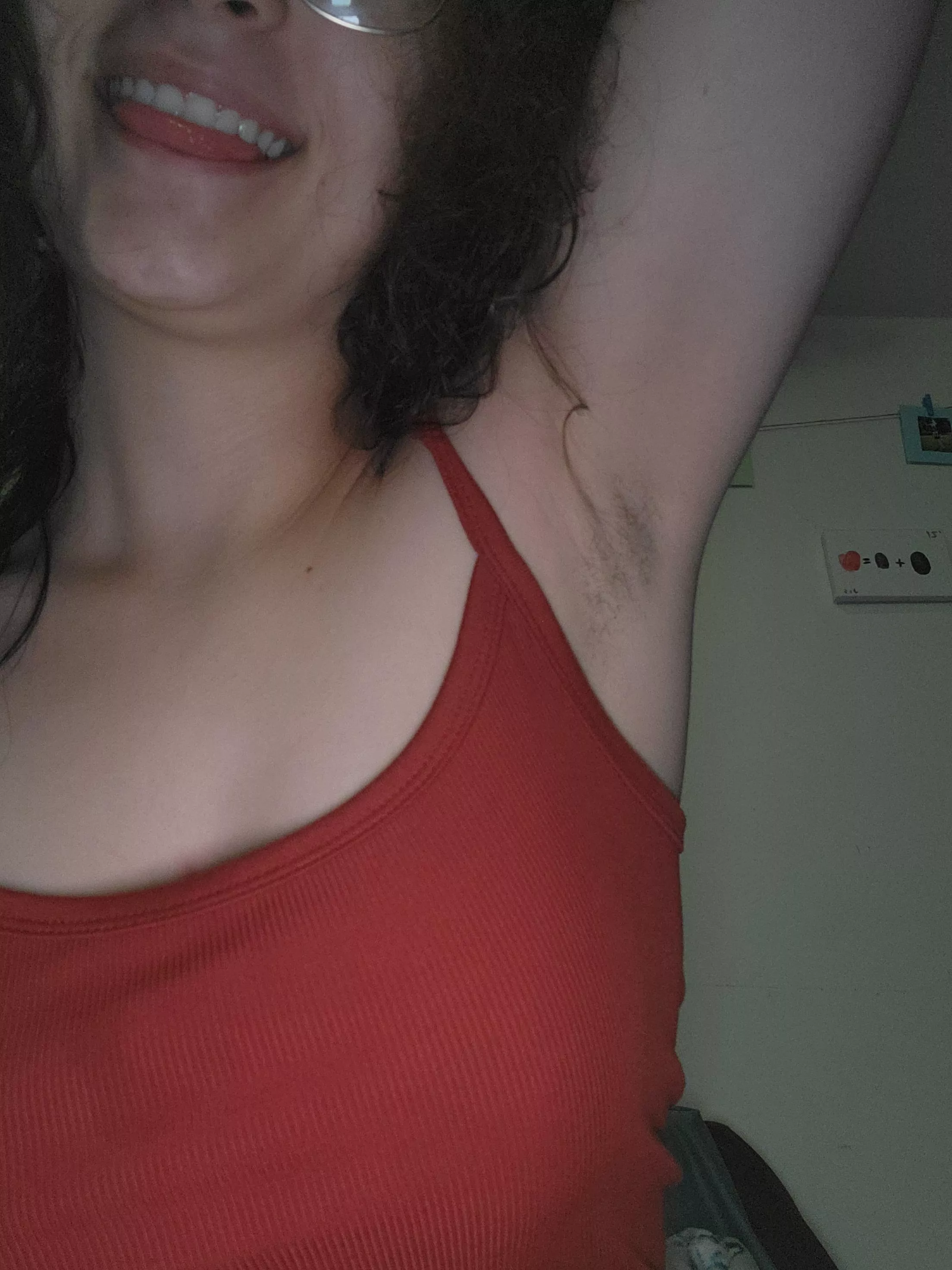 [Selling! Read my bio] Little growth! I typically don't grow out my Armpit hair so this is a first!!