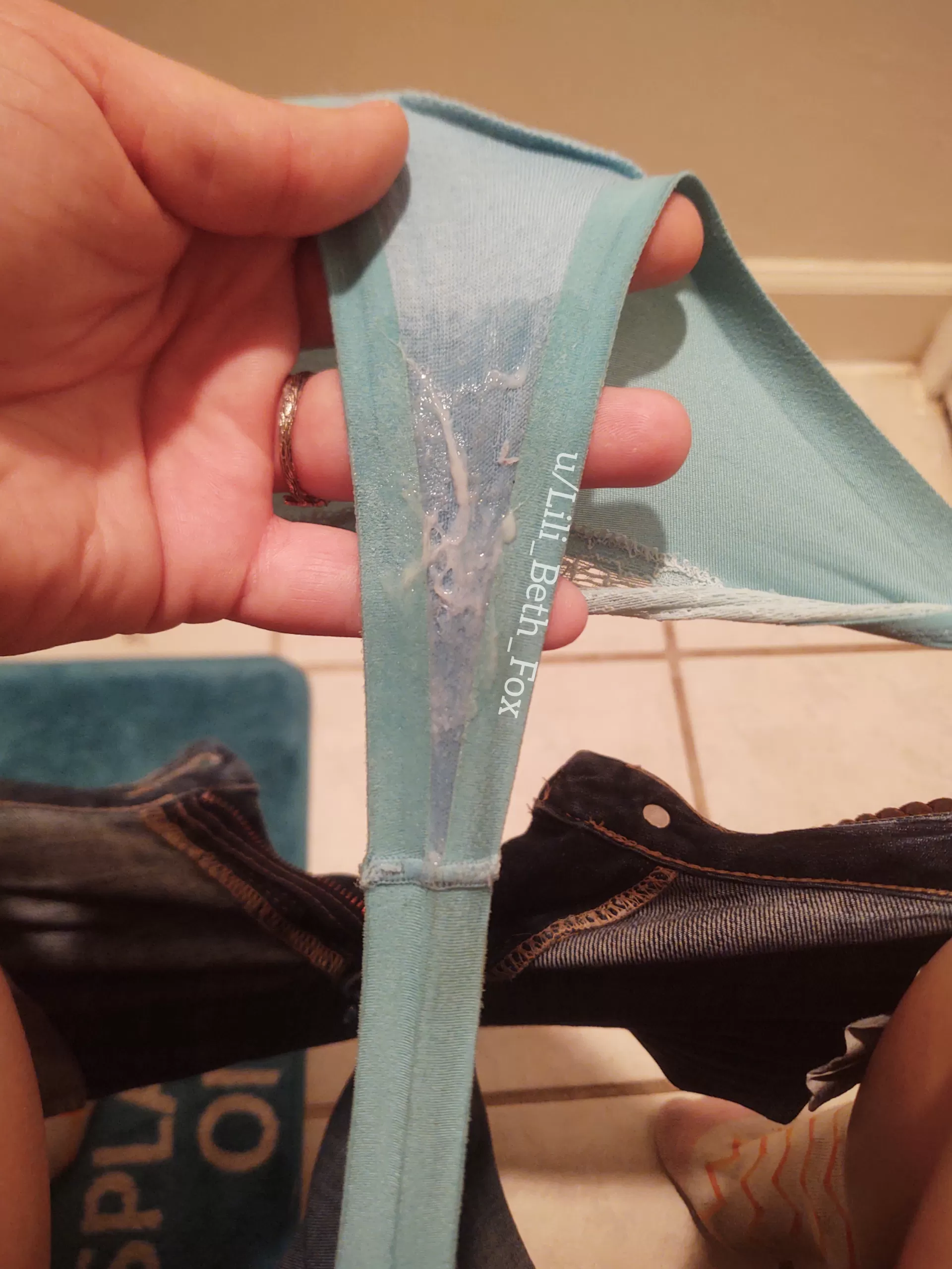 [Selling] This sticky blue panty is AVAILABLE right now! ðŸ’™ $30 makes it yours, with FREE US shipping, and 5 nudes ðŸ’™ Kik Lili_Beth_Fox