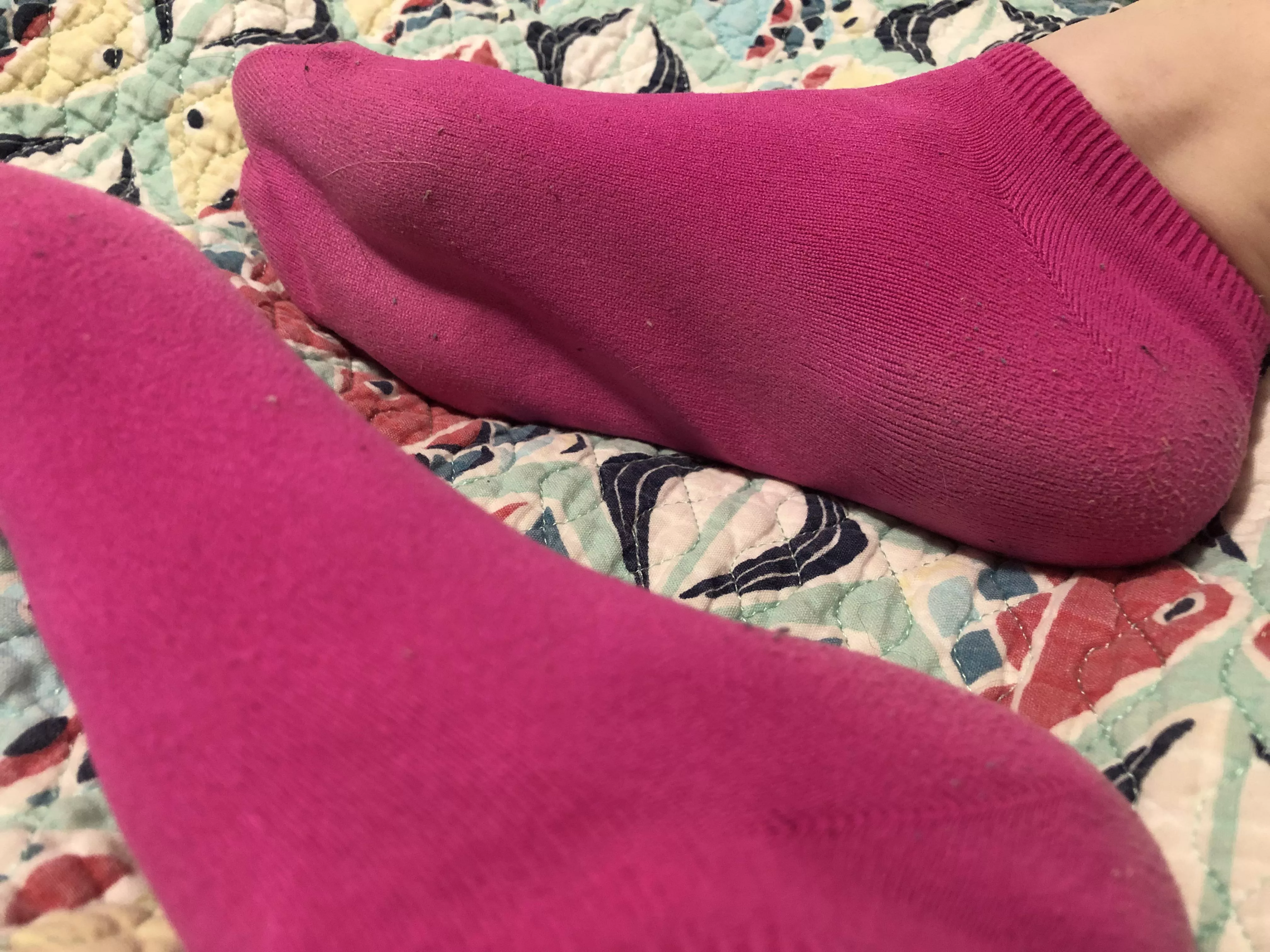 ðŸ’‹[Selling]ðŸ’‹Hot pink nylon ankle socks! Worn for a long day of work in the hot FL sunshine ðŸ˜‹ PM me with any questions, I canâ€™t say â€œYes!â€ unless you ask!ðŸ˜˜