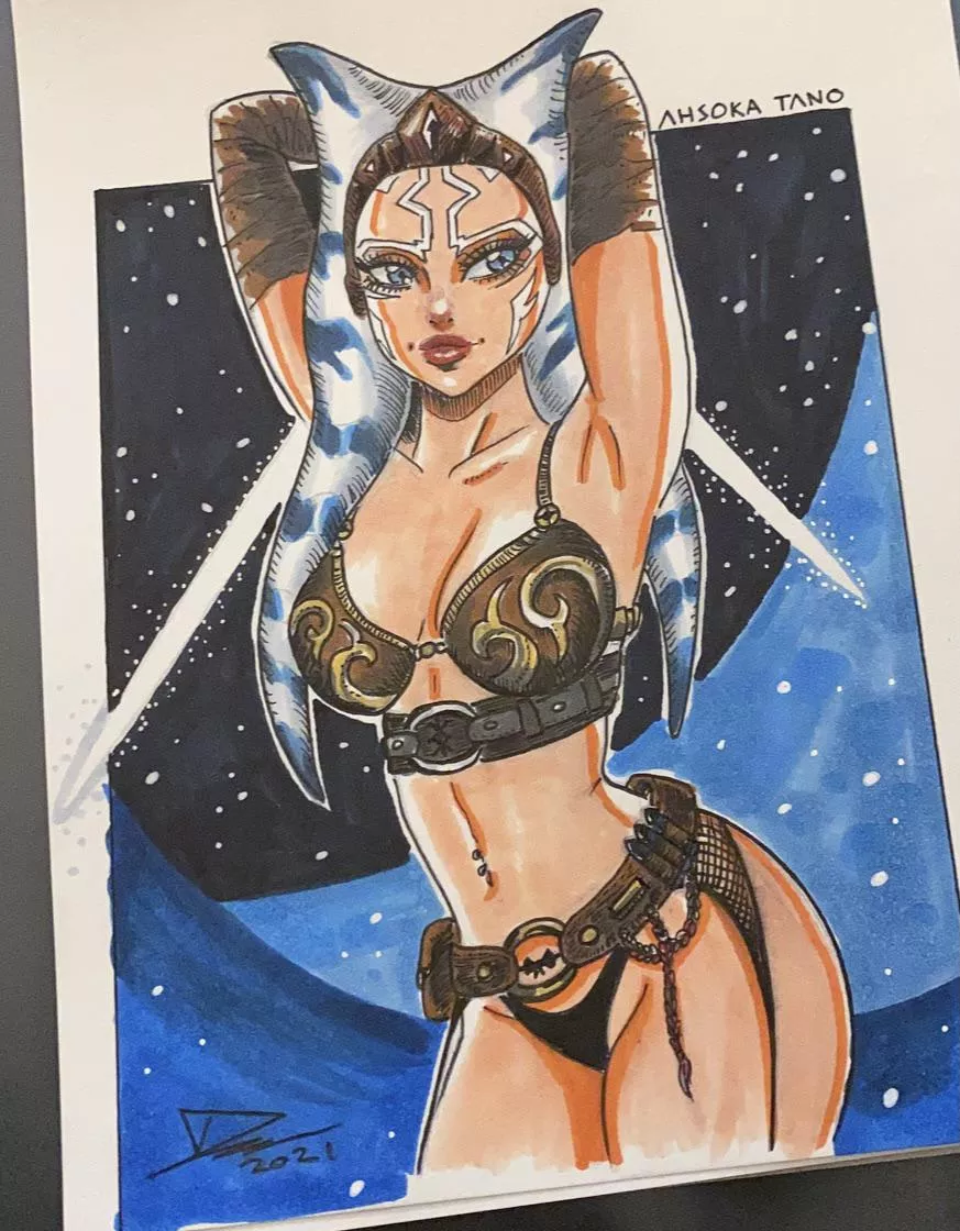 Sexy Ahsoka Tano 🥰 Art by me ( darko_tattoo )