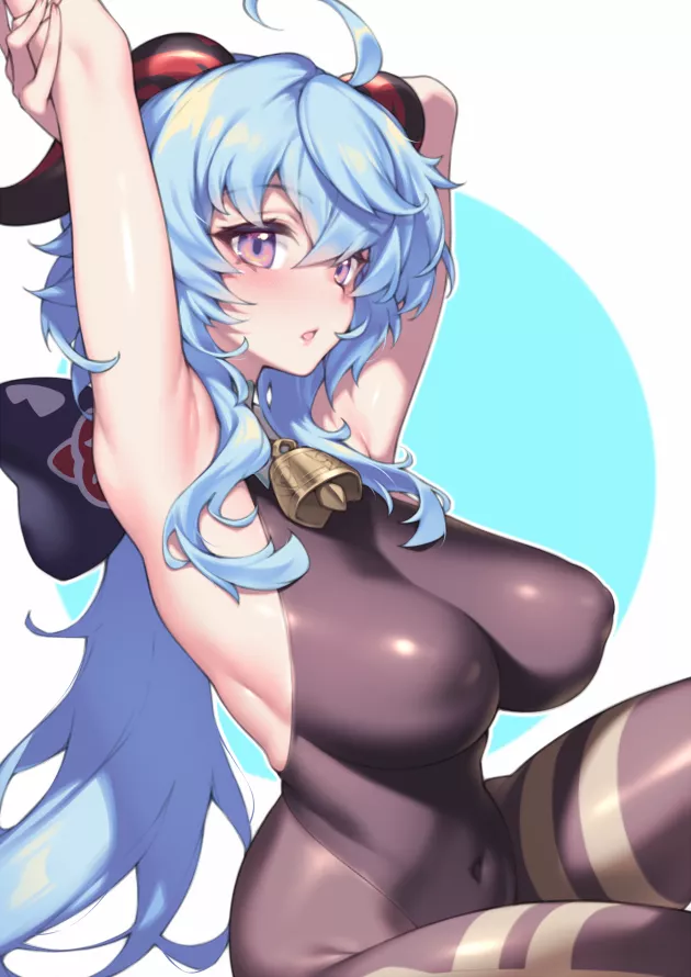 Sexy Blue Haired Waifu.