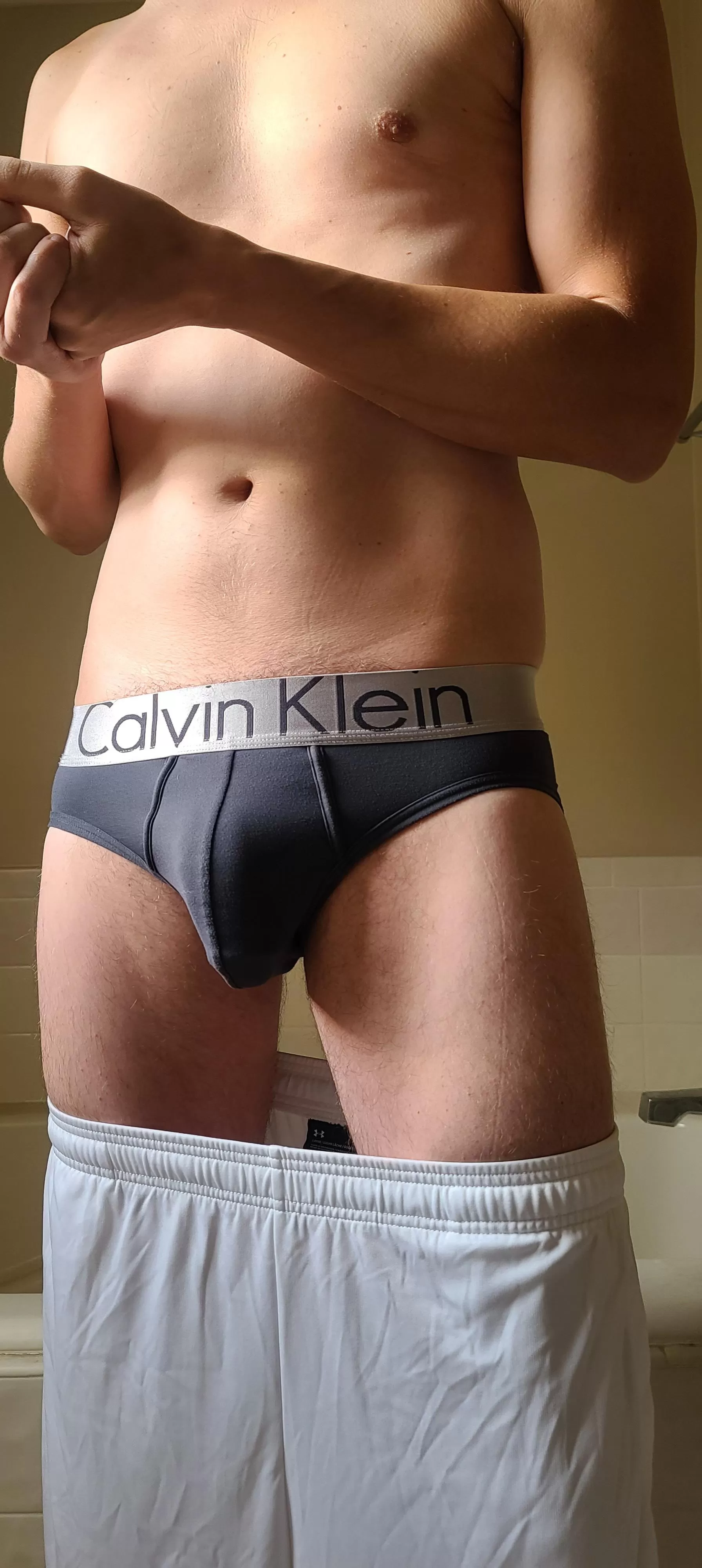 Sexy in briefs