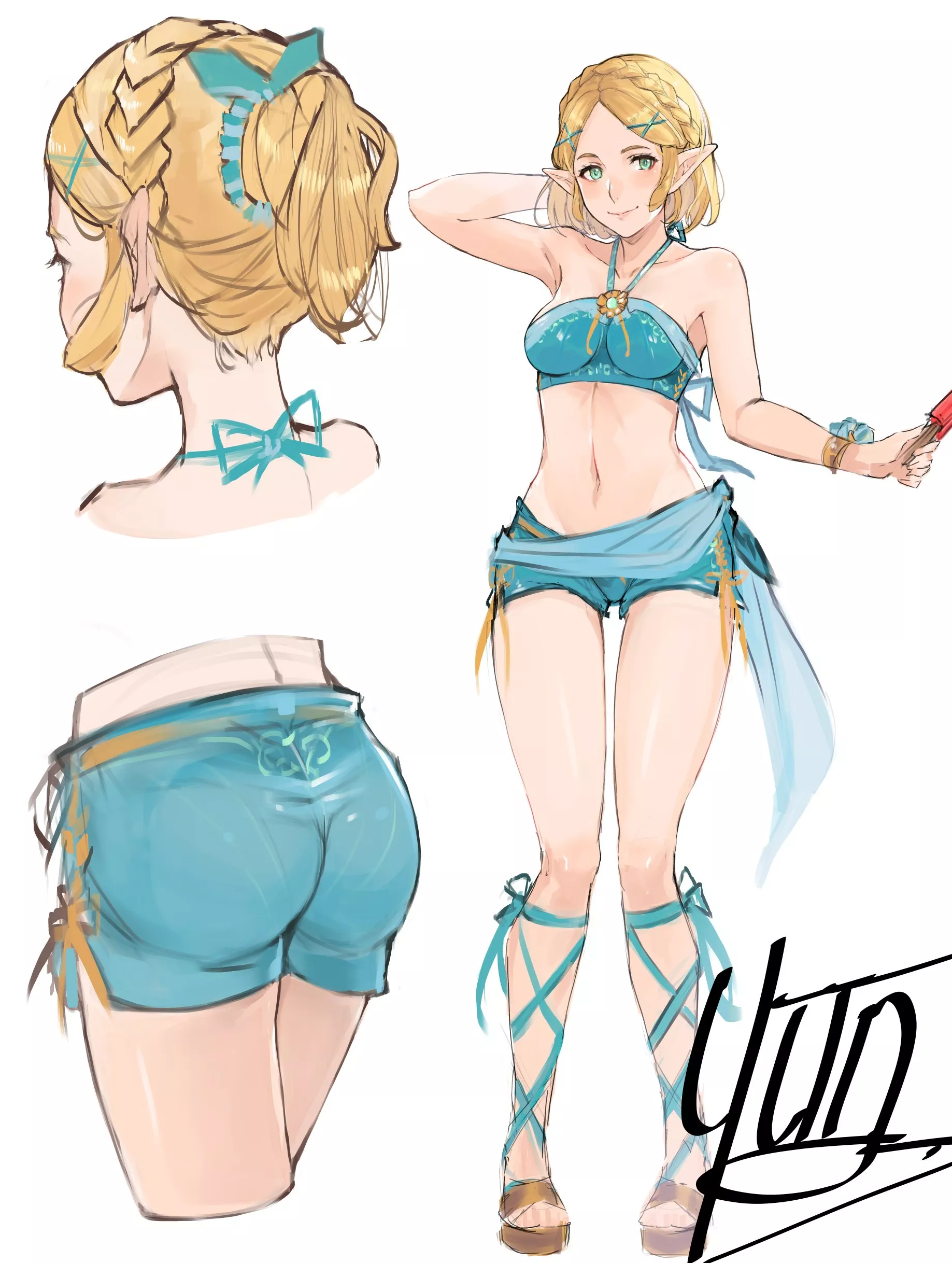 Sexy Summery Zelda (by yun fuyu)