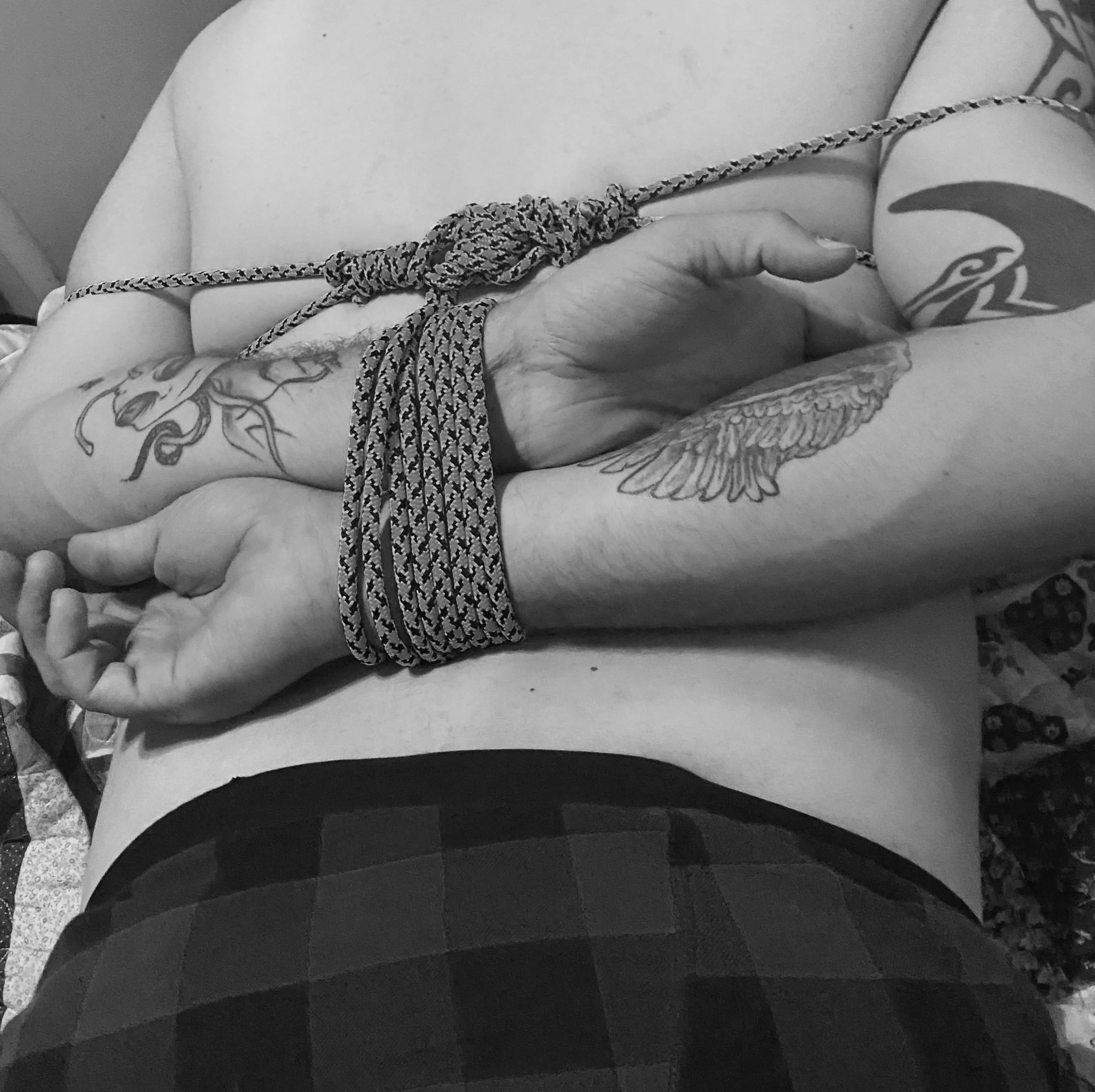 She had some fun with me last night, her first time tying and being dominant