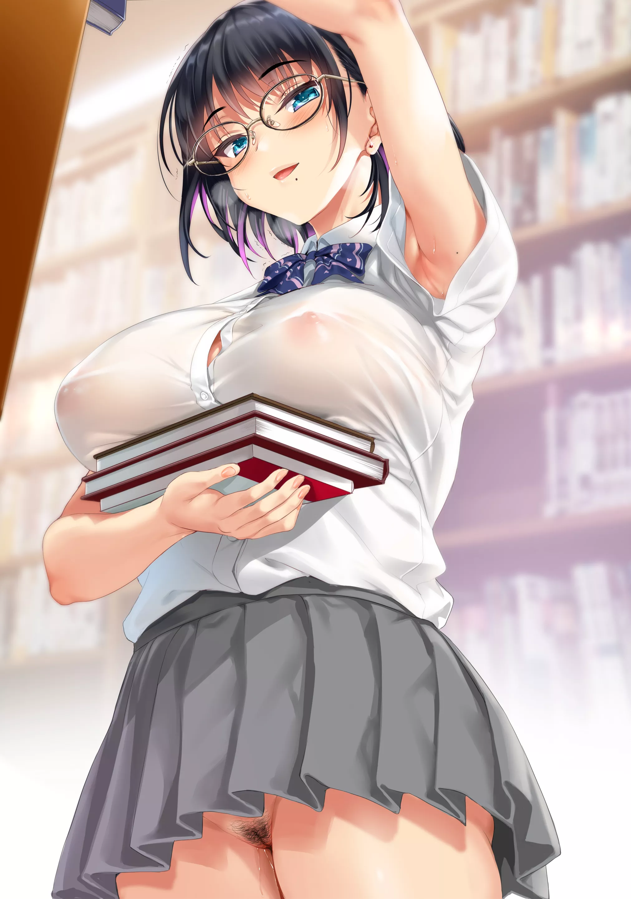 She loves reading books