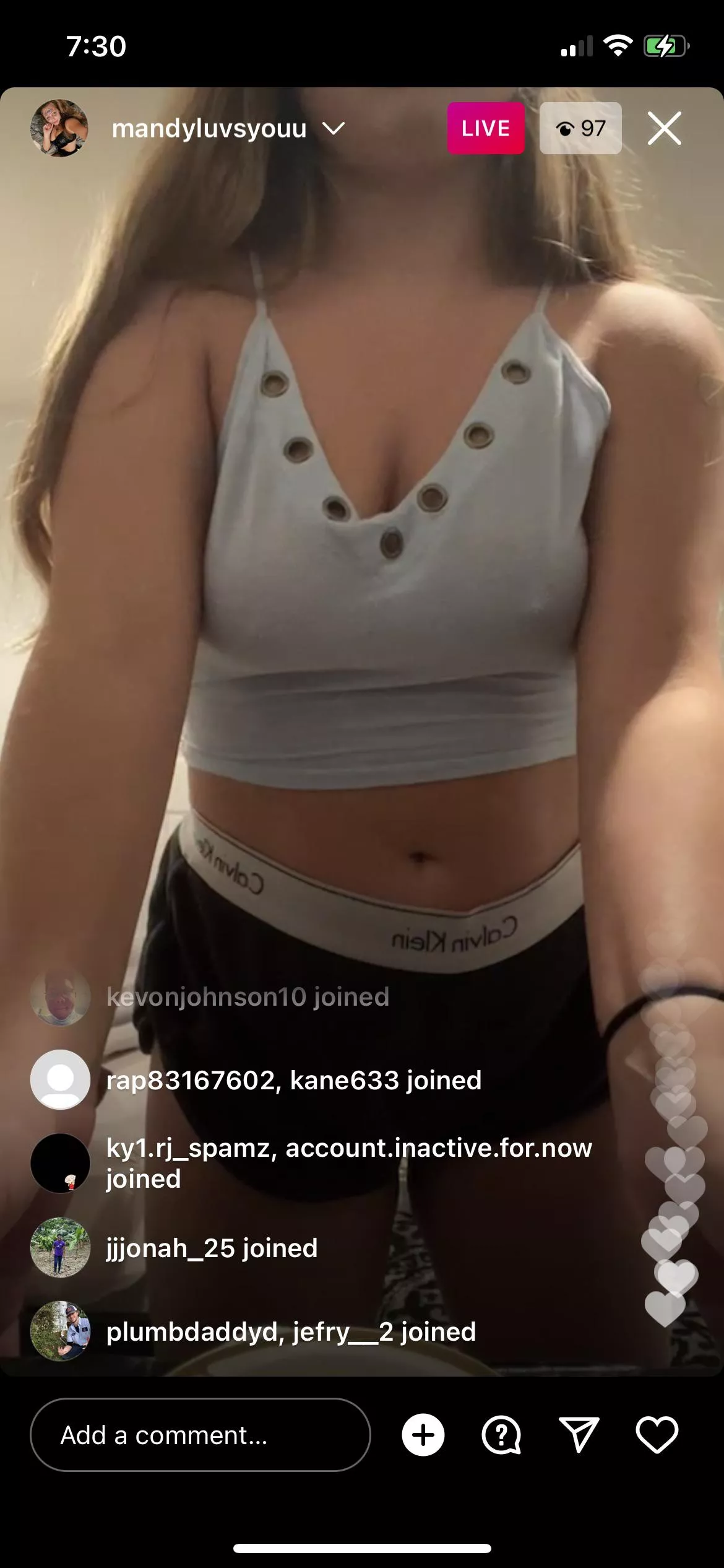 she’s live now