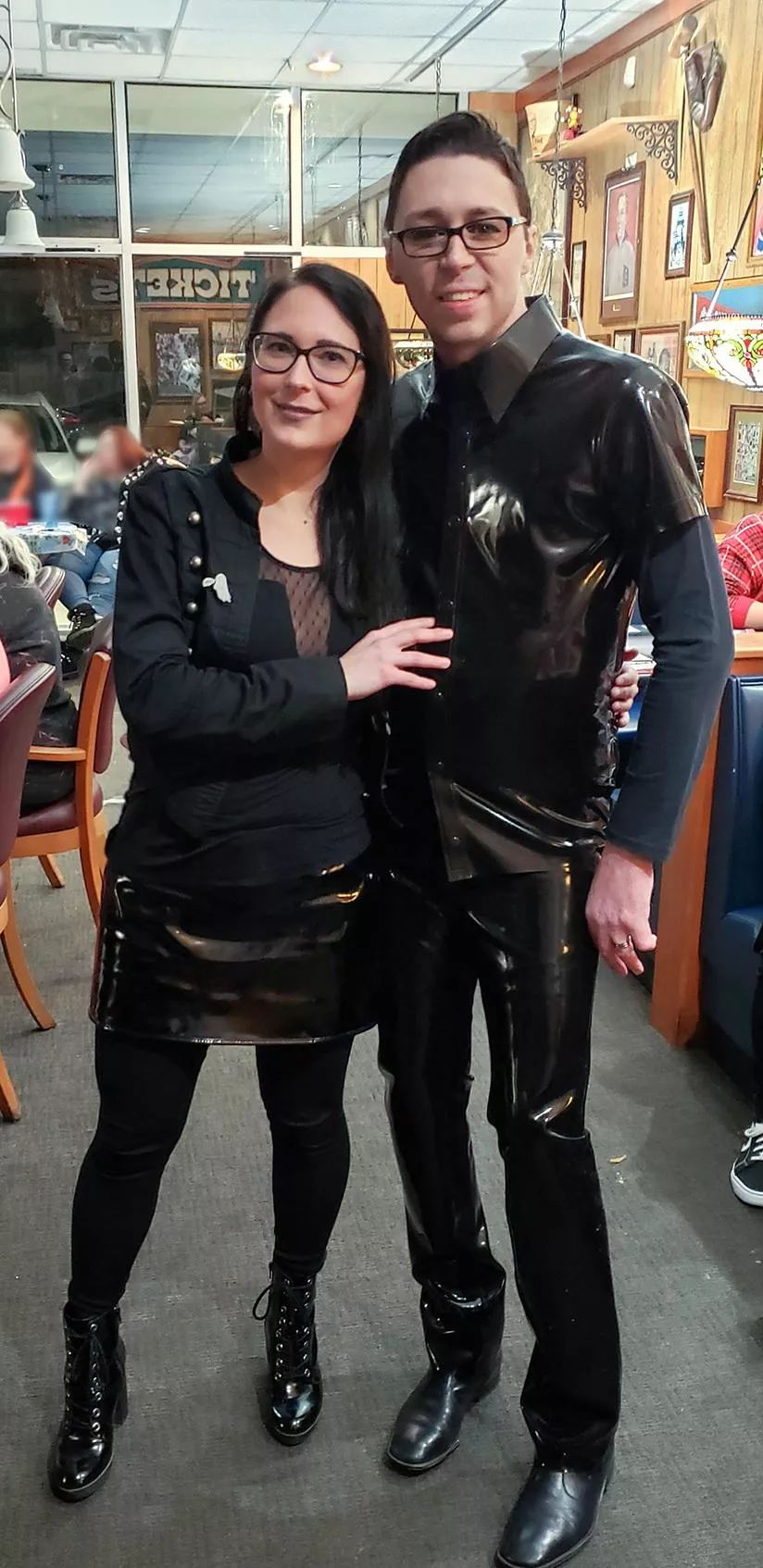 Shiny In Public (OC) Me and my lovely wife shining up the place!