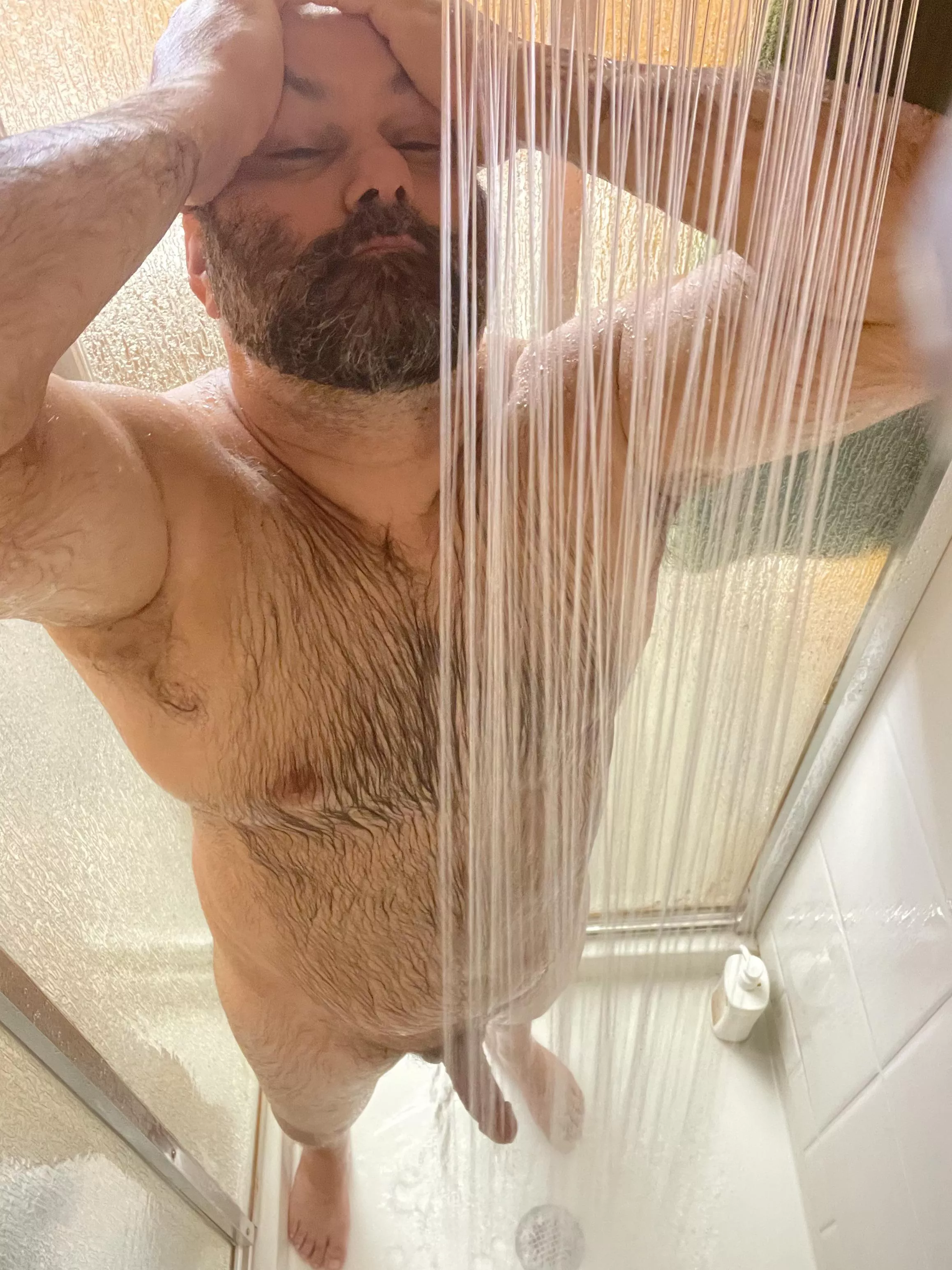 Shower after lunch