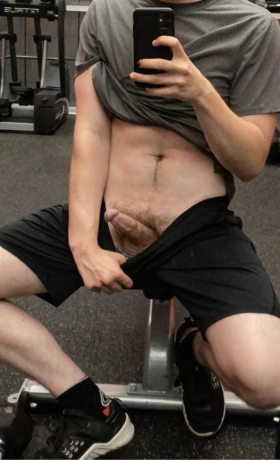 showing off again in the gym