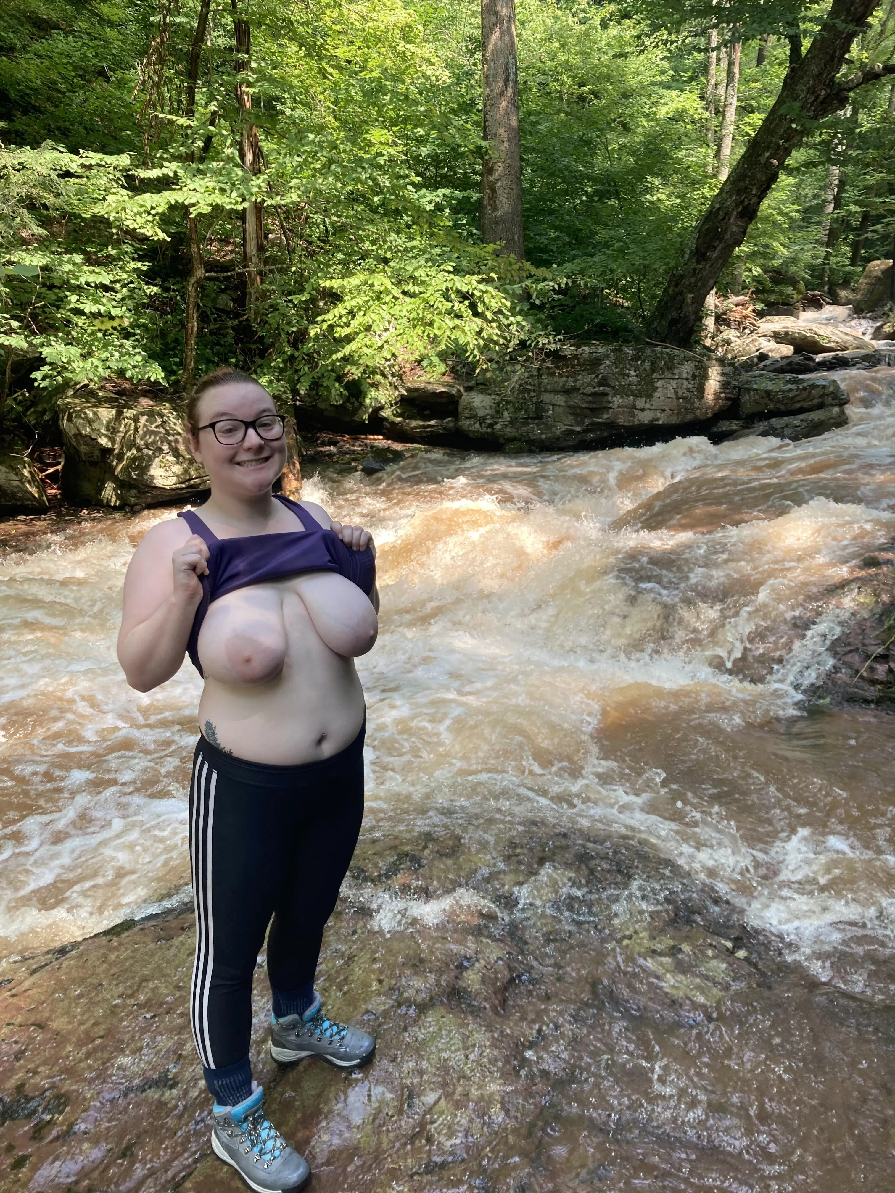 showing off my areolas to mother nature