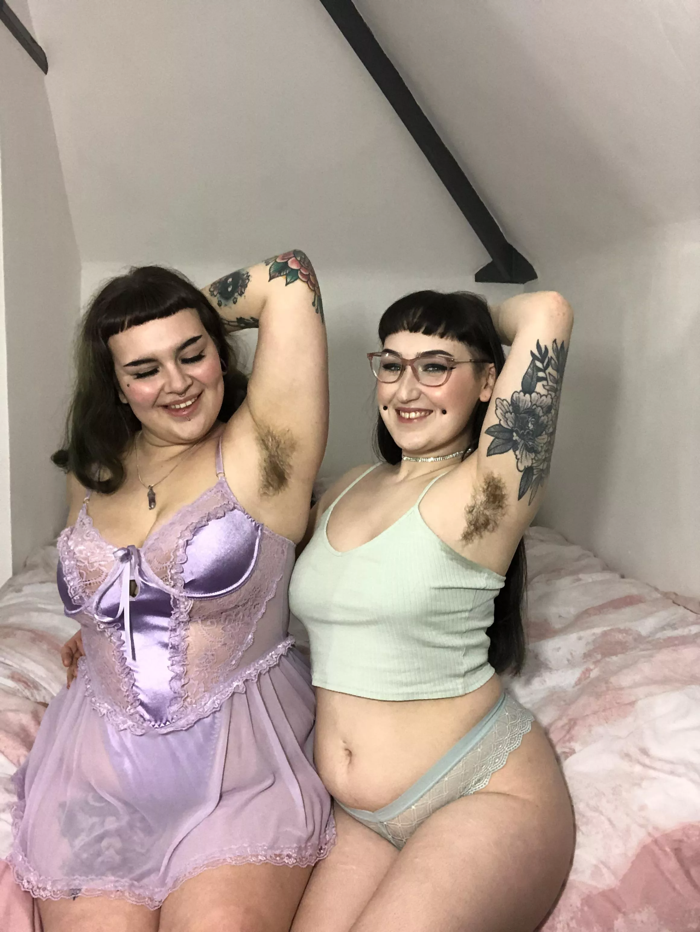 Showing off our sexy pits