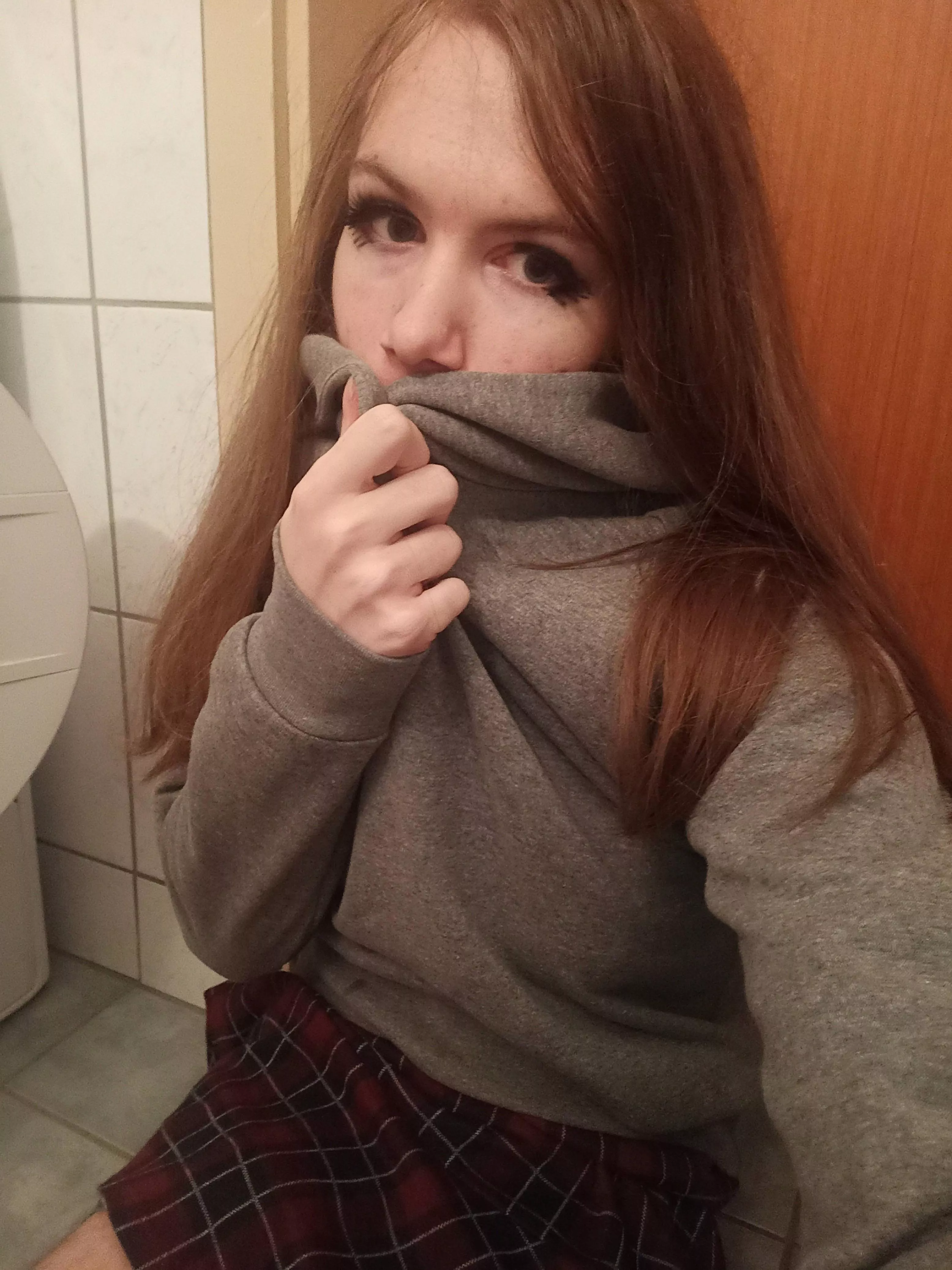 Shy pic in a sweater~