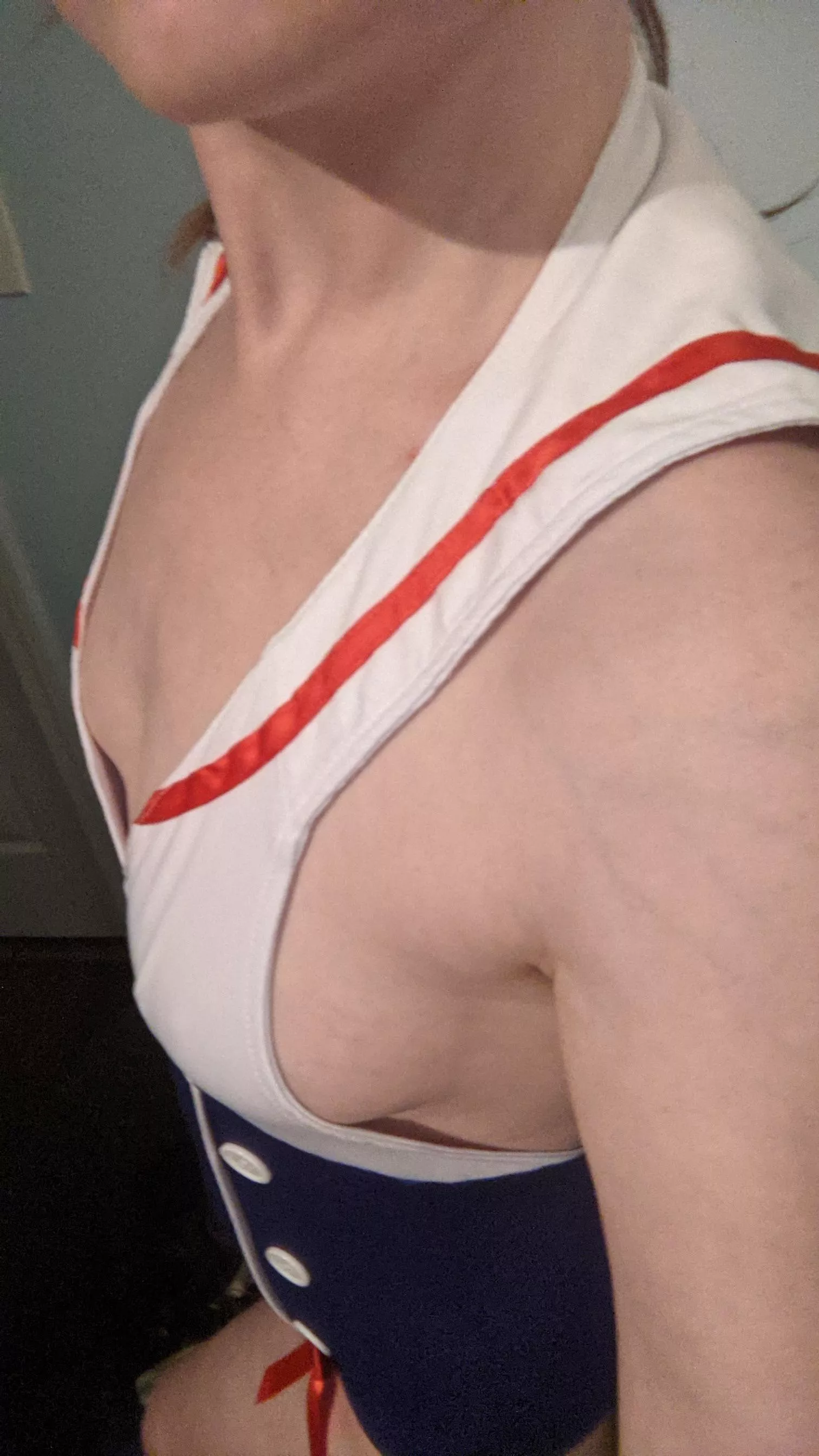 Side boob in my sailor costume