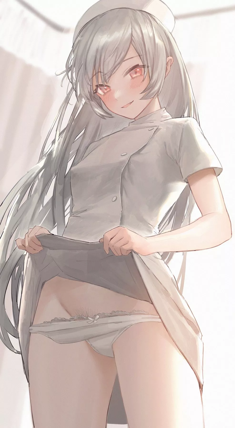 Silver hair nurse [original]