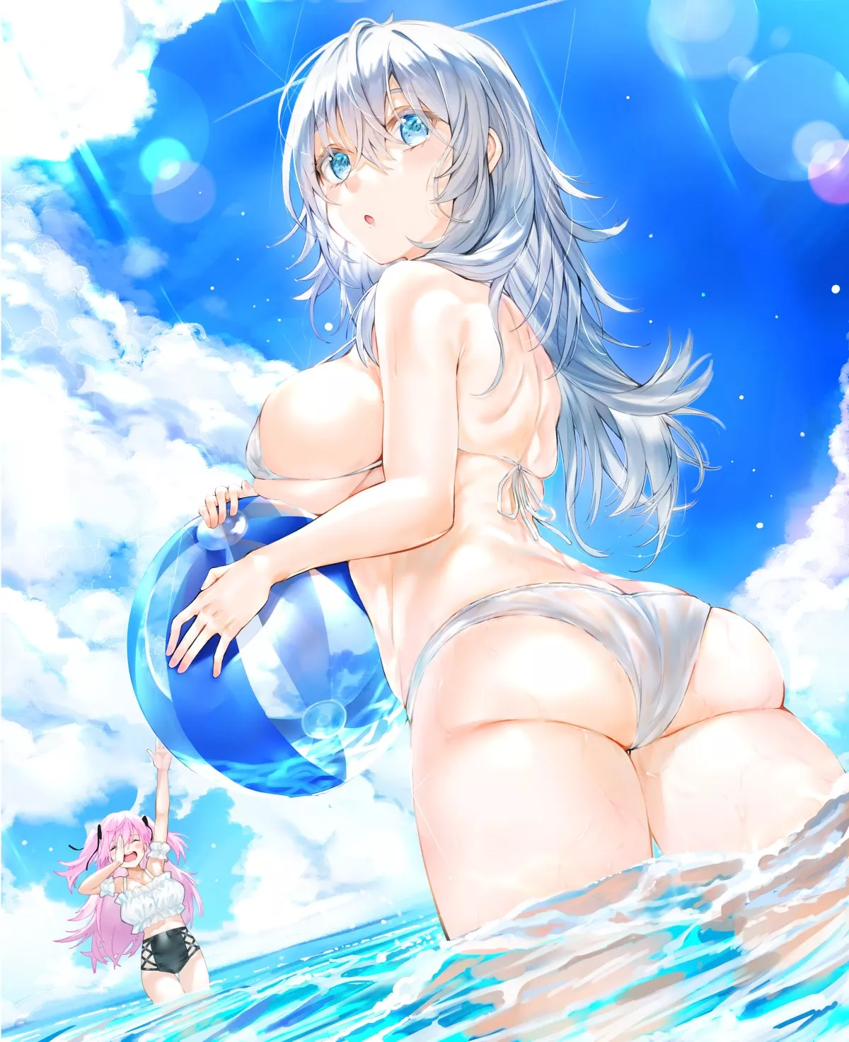 Silver Haired Girl Summer (Itsuwa0815) [Original]