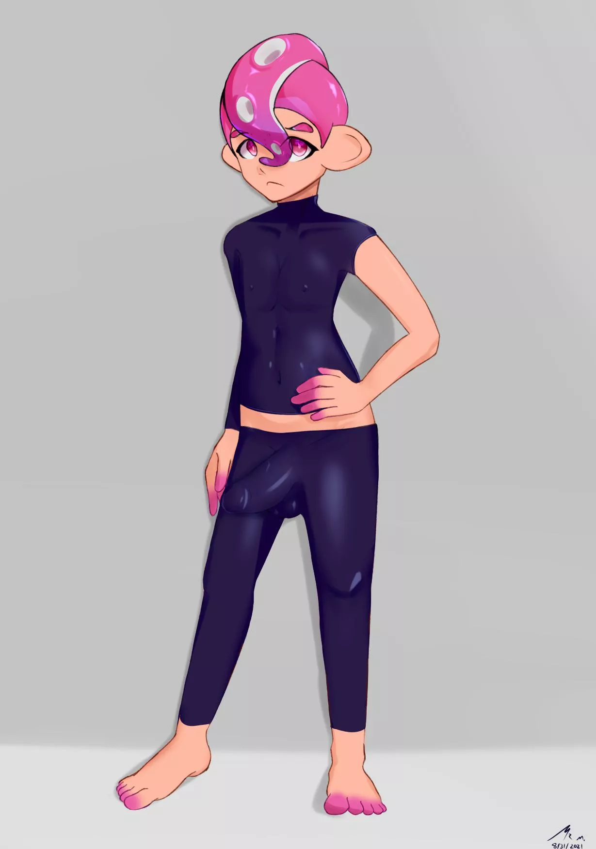 simple pose drawing of my Agent 8 (Mr. M)