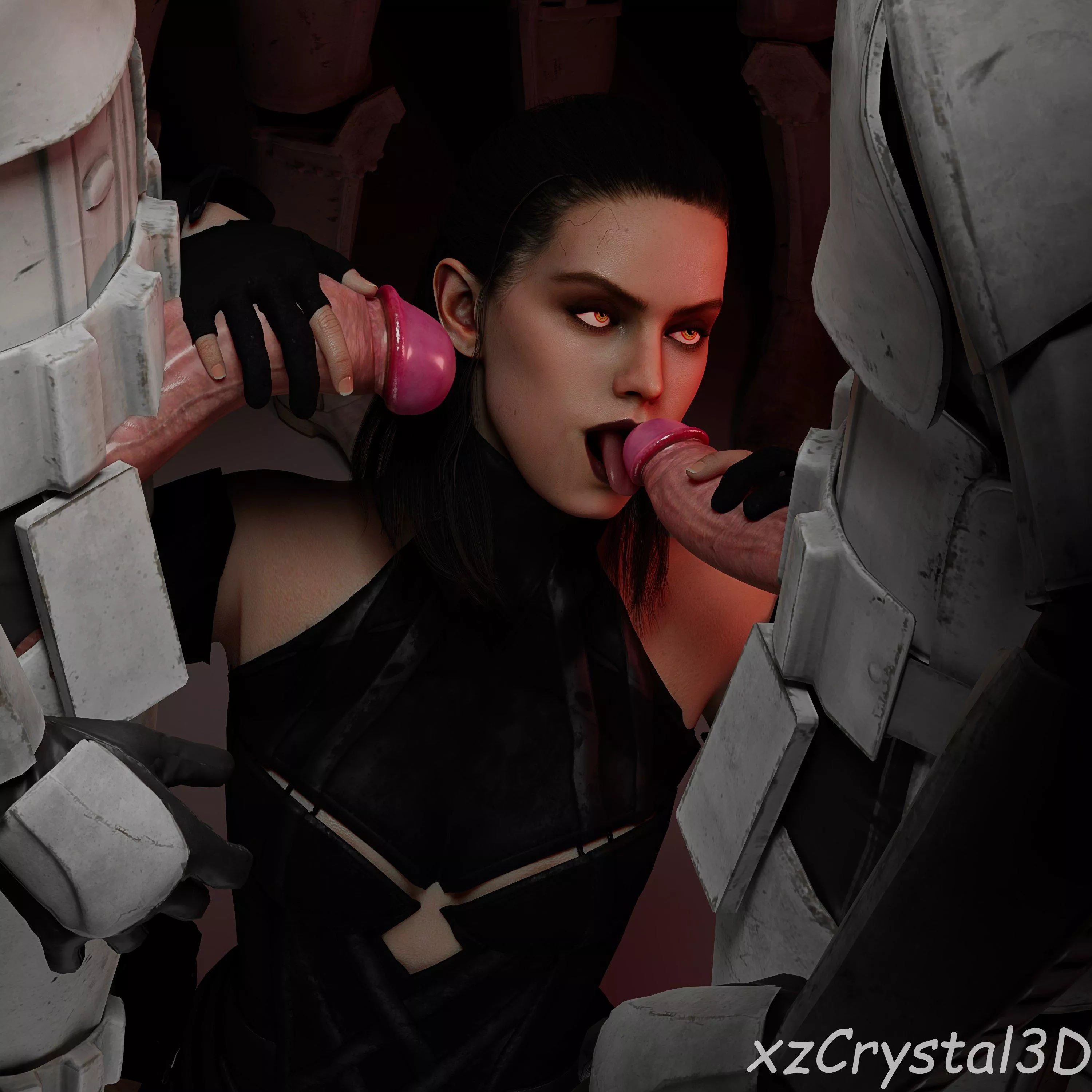 Sith Rey dual-wielding dicks (xzCrystal3D)