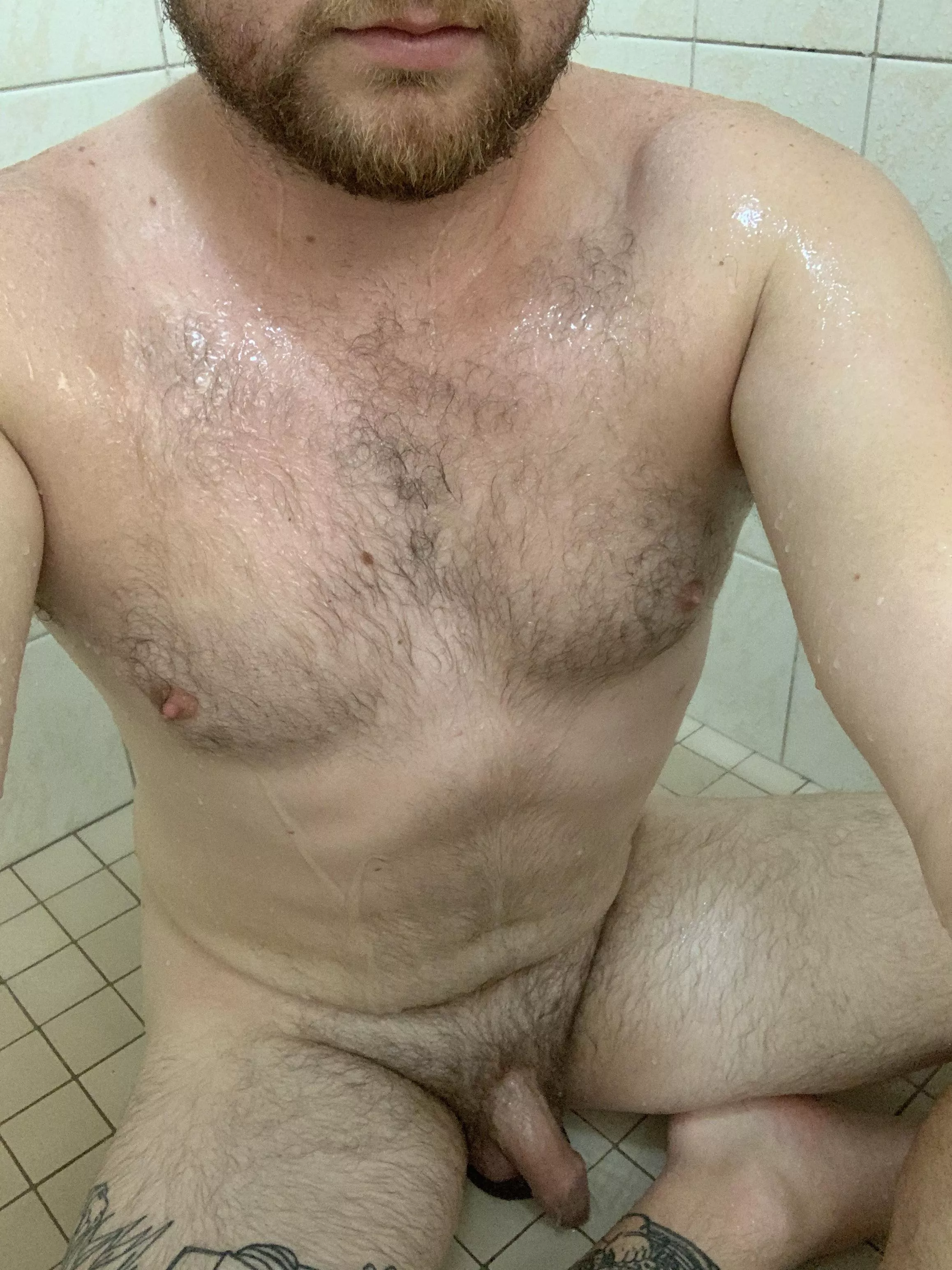 Sitting in the shower