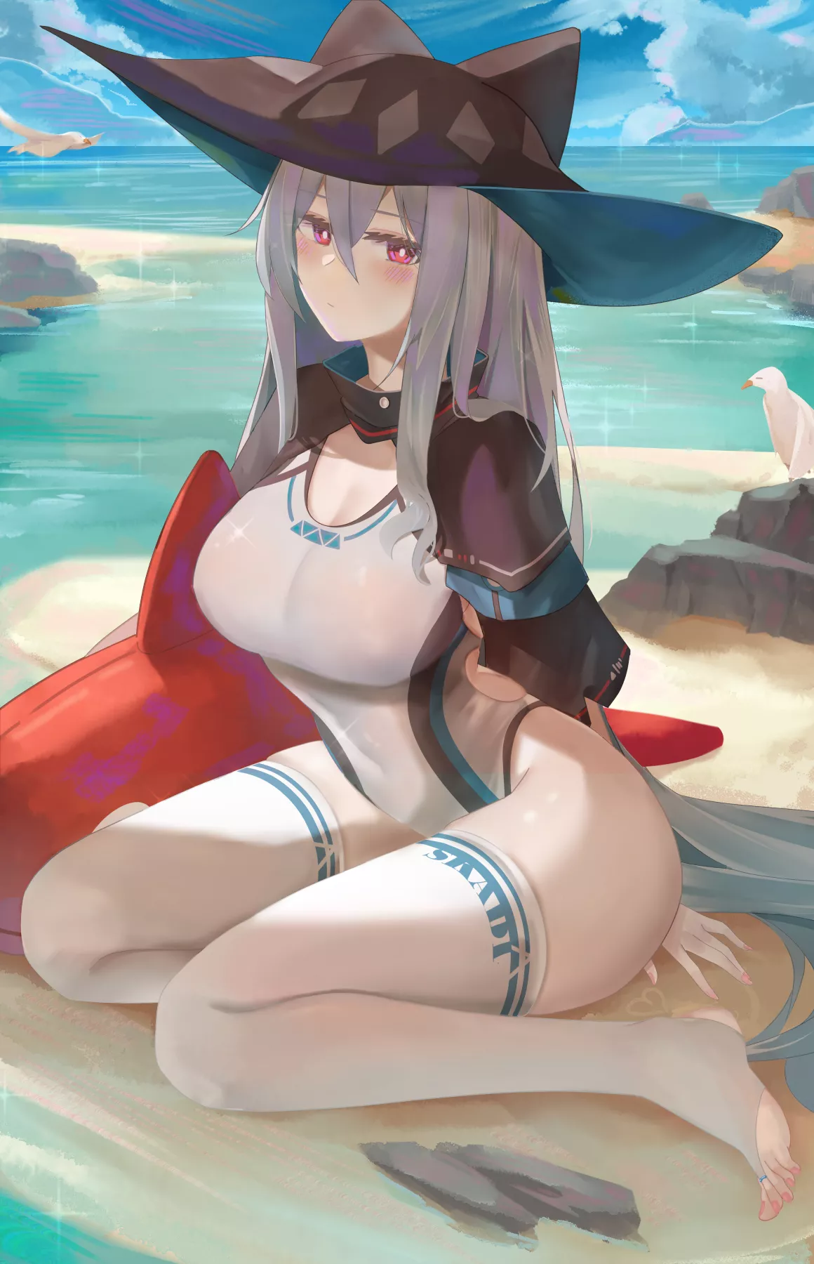 Skadi Beach Day (Ru Zhai) [Arknights]