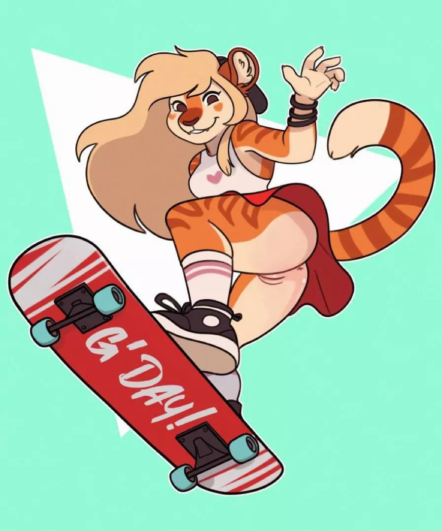 Skater Girl G’day! Please help me find sauce! (F), artist unknown